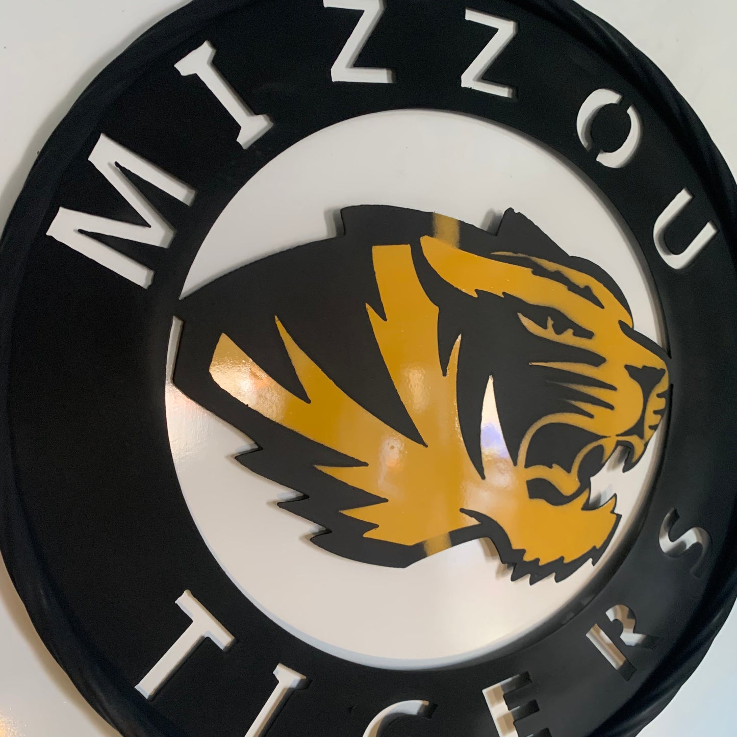 MIZZOU TIGERS MISSOURI CUSTOM METAL VINTAGE CRAFT TEAM SIGN HANDMADE