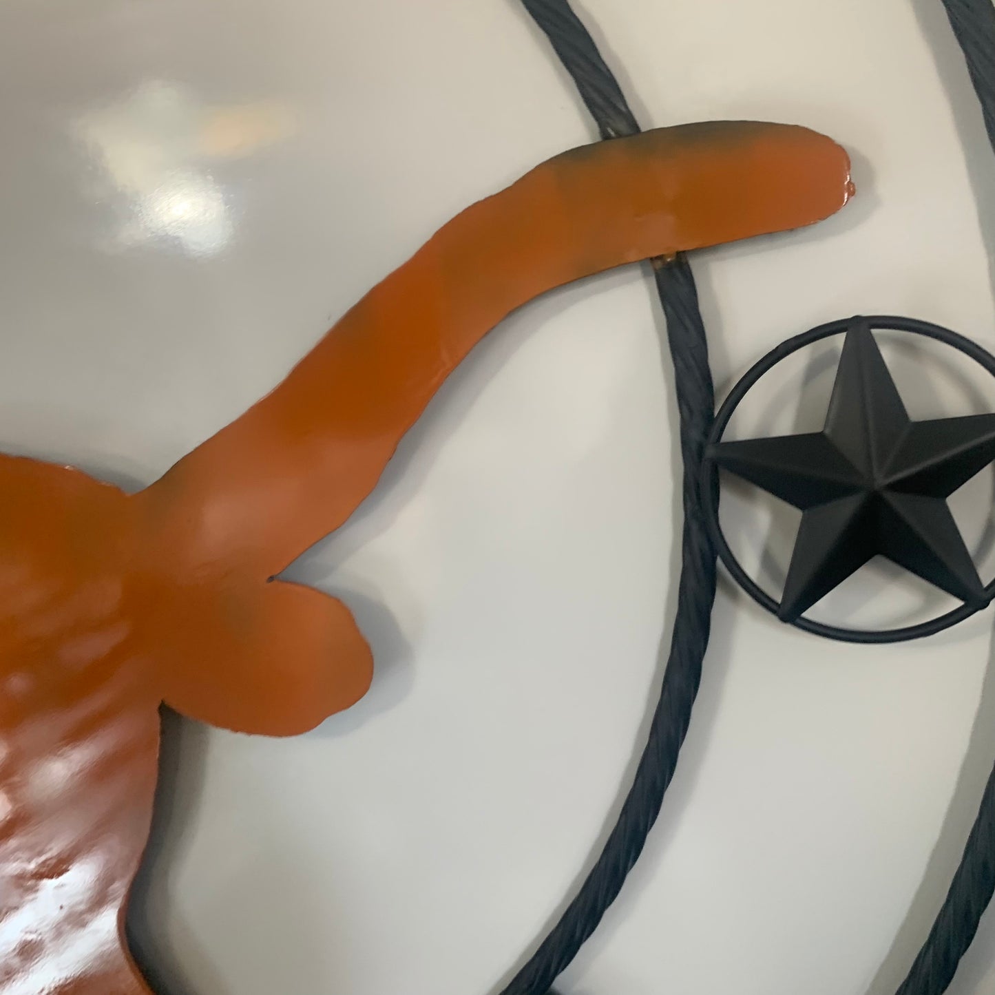 HOOKEM HORNS WITH LONE STAR TEXAS LONGHORNS HOOK EM METAL CUSTOM VINTAGE CRAFT WALL ART TEAM SIGN HANDMADE