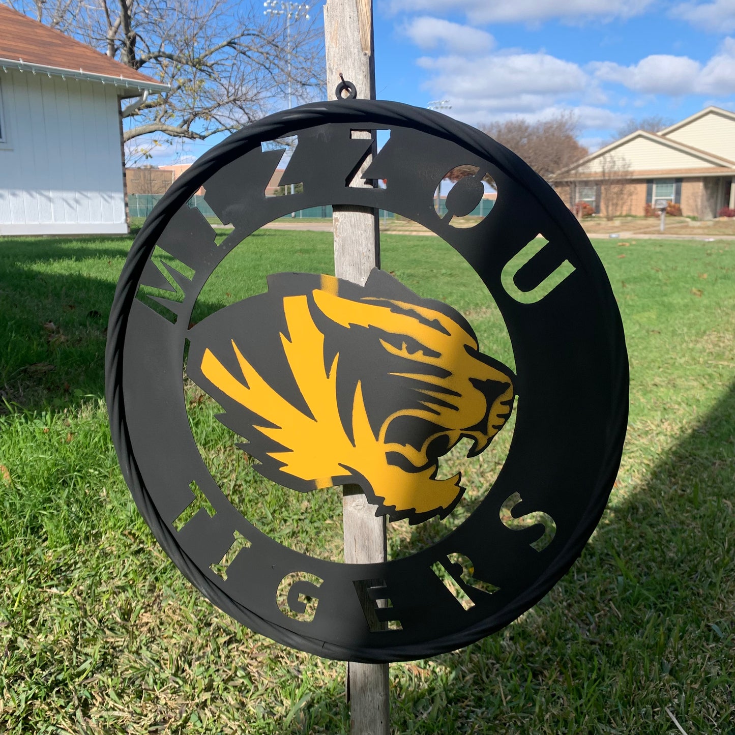 MIZZOU TIGERS MISSOURI CUSTOM METAL VINTAGE CRAFT TEAM SIGN HANDMADE