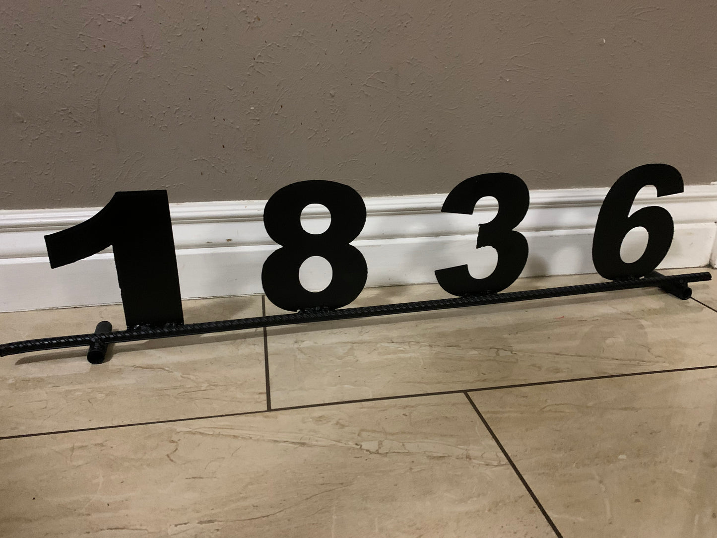 7"H X 36" LONG YOUR CUSTOM NUMBER METAL BARN METAL SIGN WESTERN HOME DECOR