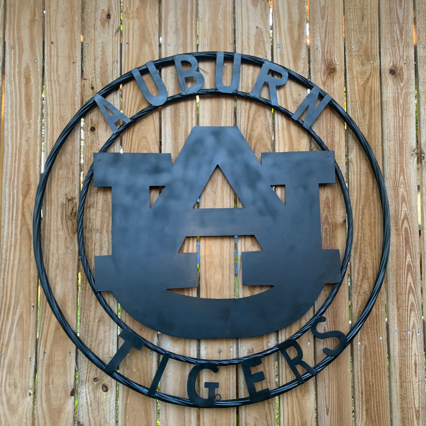 12", 18", 24", 32" AUBURN TIGERS BLACK METAL SIGN VINTAGE TEAM CUSTOM ART