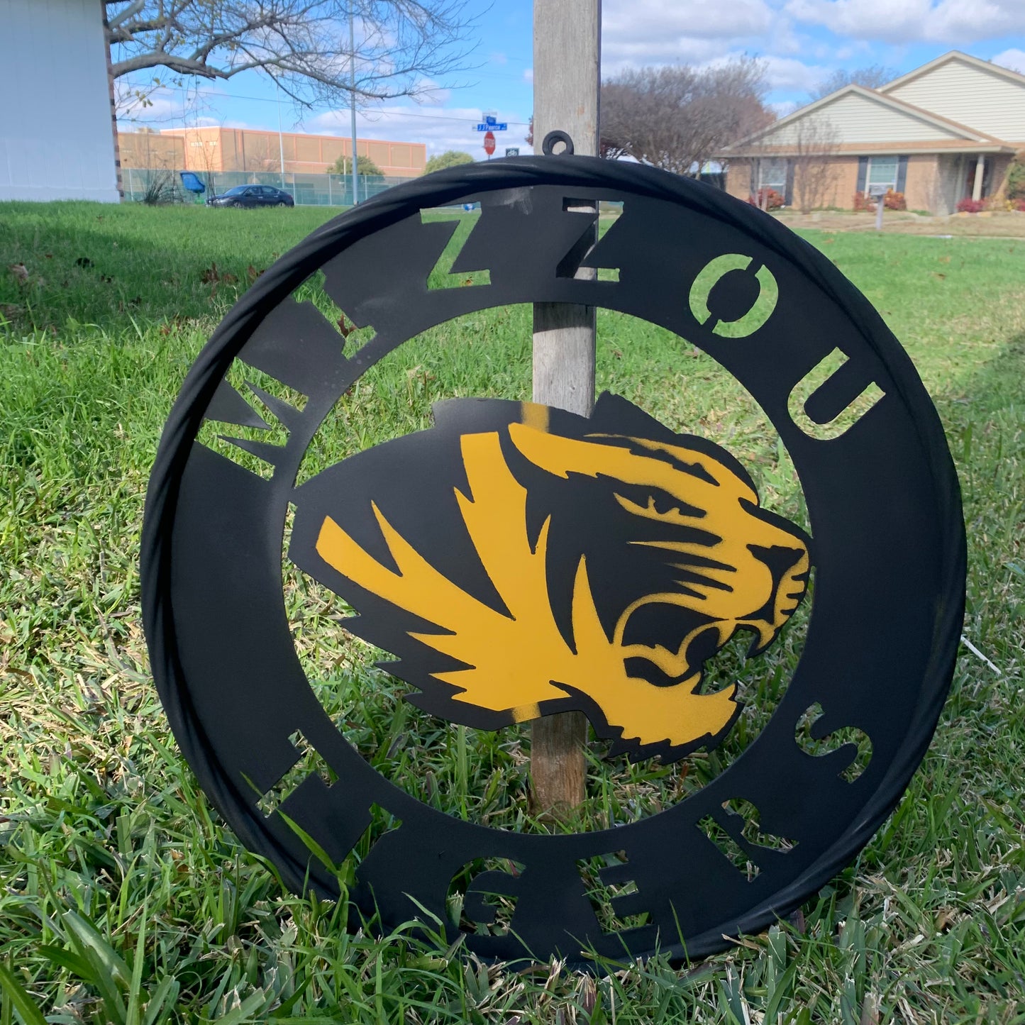 MIZZOU TIGERS MISSOURI CUSTOM METAL VINTAGE CRAFT TEAM SIGN HANDMADE