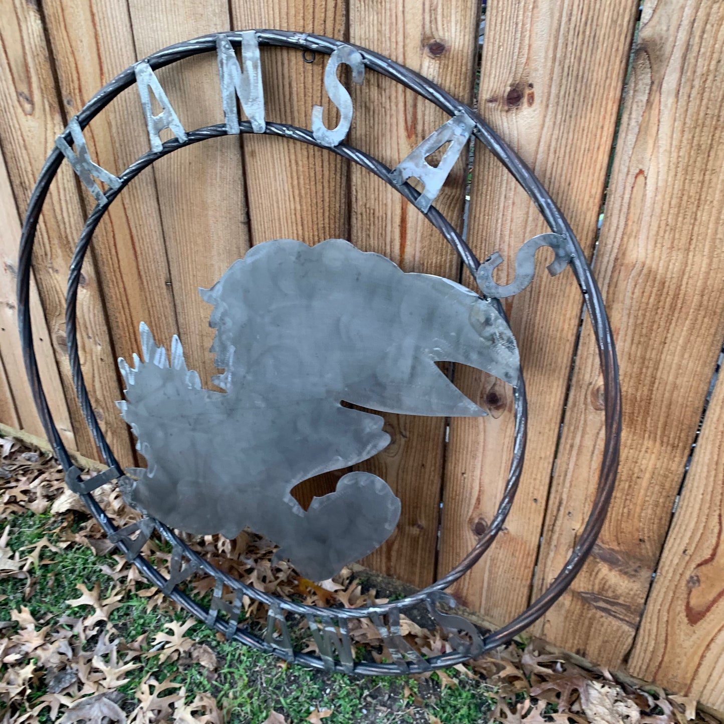 KANSAS JAYHAWKS RAW CUSTOM METAL VINTAGE CRAFT SIGN UNPAINTED TEAM HANDMADE