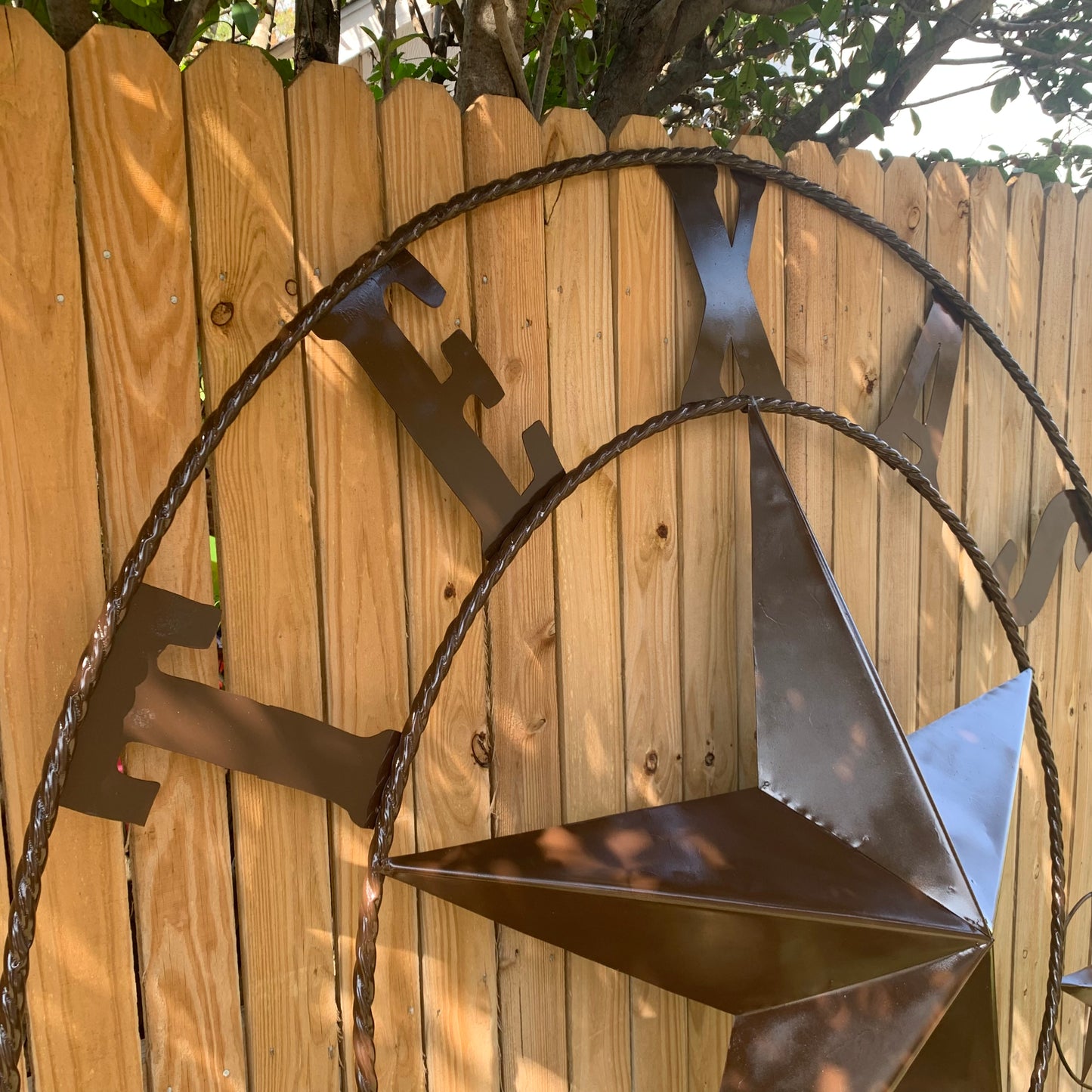 6 FOOT TEXAS LONE STAR GIANT LARGE OVERSIZE BARN STAR METAL RUSTIC BRONZE COPPER WALL ART WESTERN HOME DECOR HANDMADE NEW EH10523