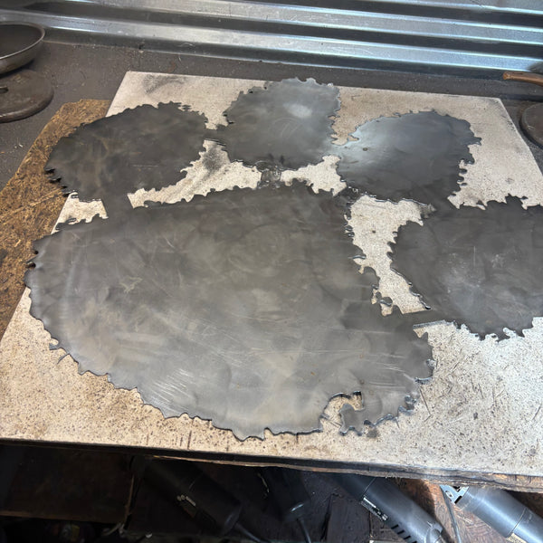 CLEMSON TIGERS PAW CUSTOM RAW METAL VINTAGE CRAFT SIGN WALL ART TEAM SIGN HANDMADE STYLE# 2 #EH12745