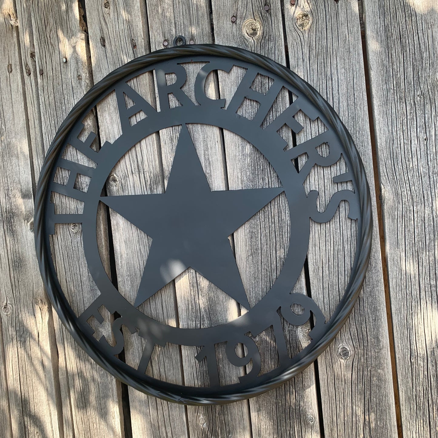 ARCHER STYLE YOUR CUSTOM NAME LASERCUT METAL SIGN WESTERN HOME DECOR HANDMADE ART