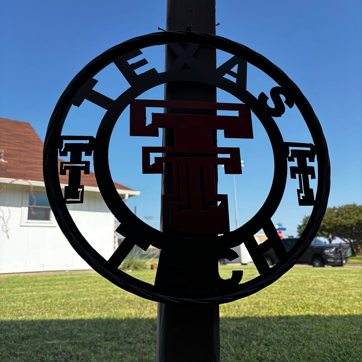TEXAS TECH CUSTOM METAL VINTAGE CRAFT SIGN WESTERN HOME DECOR HANDMADE 12",18",24",32",36"