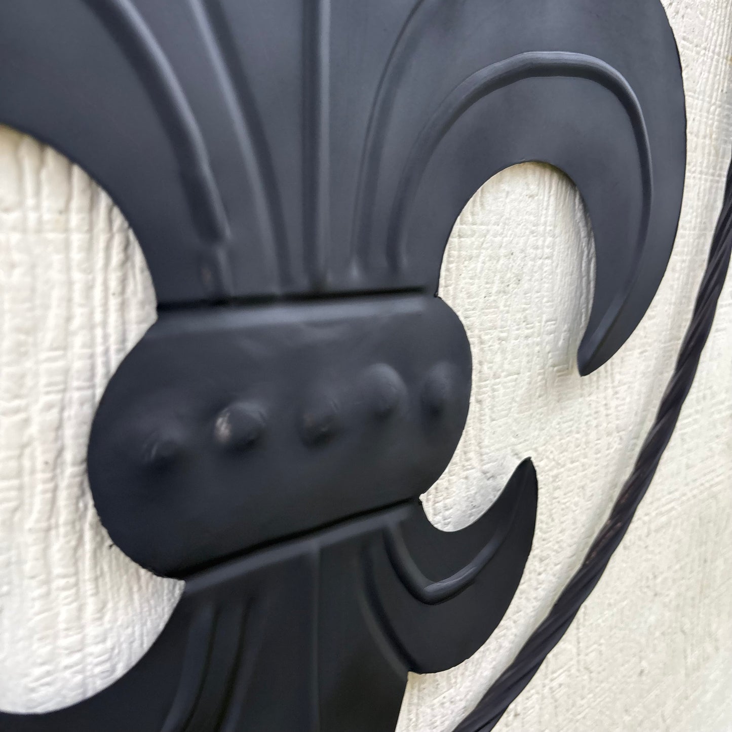 FLEUR DE LIS BLACK FLAT METAL WALL ART SIGN WESTERN HOME DECOR HANDMADE NEW 12",18",24",32"