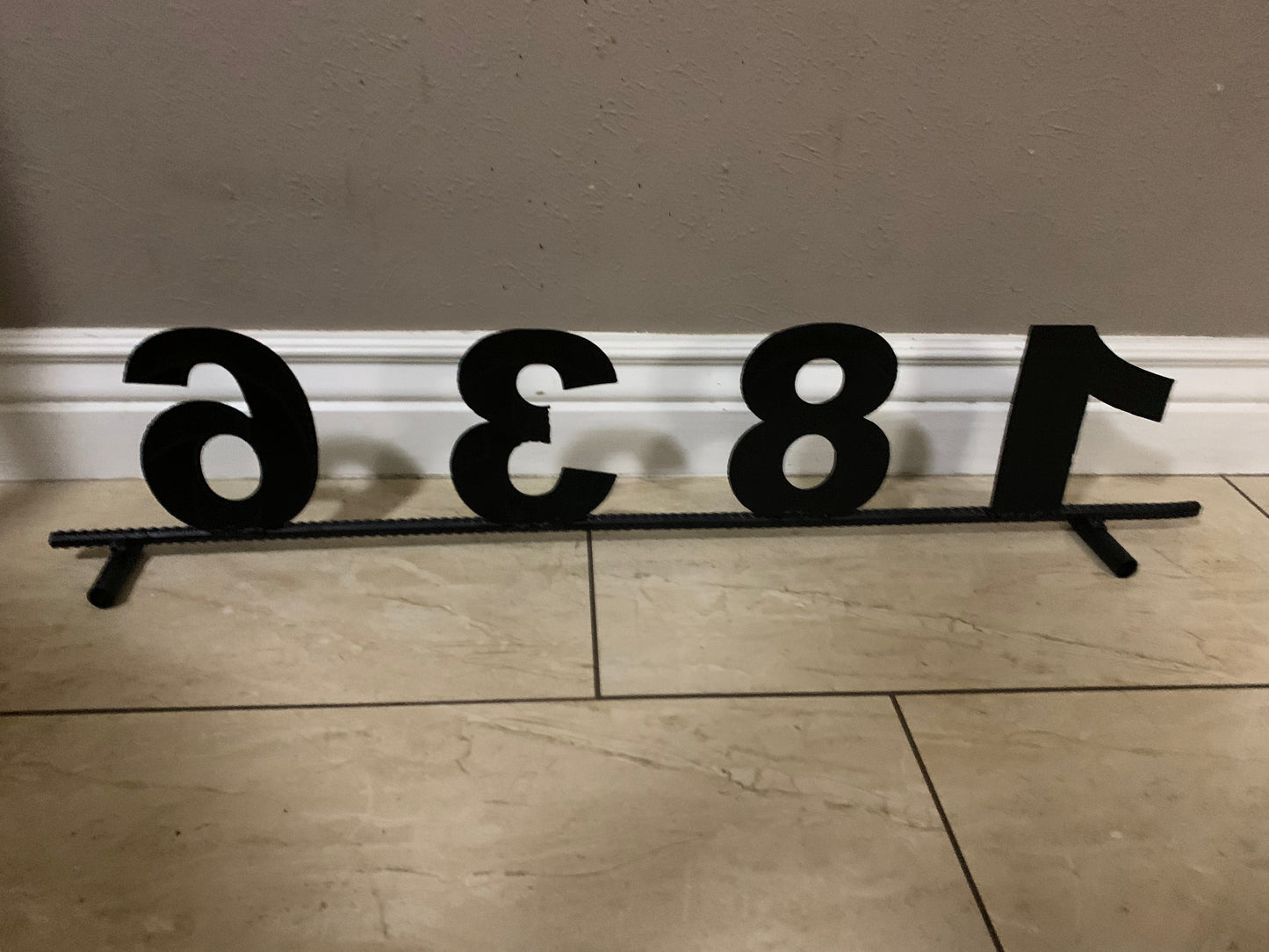 7"H X 36" LONG YOUR CUSTOM NUMBER METAL BARN METAL SIGN WESTERN HOME DECOR