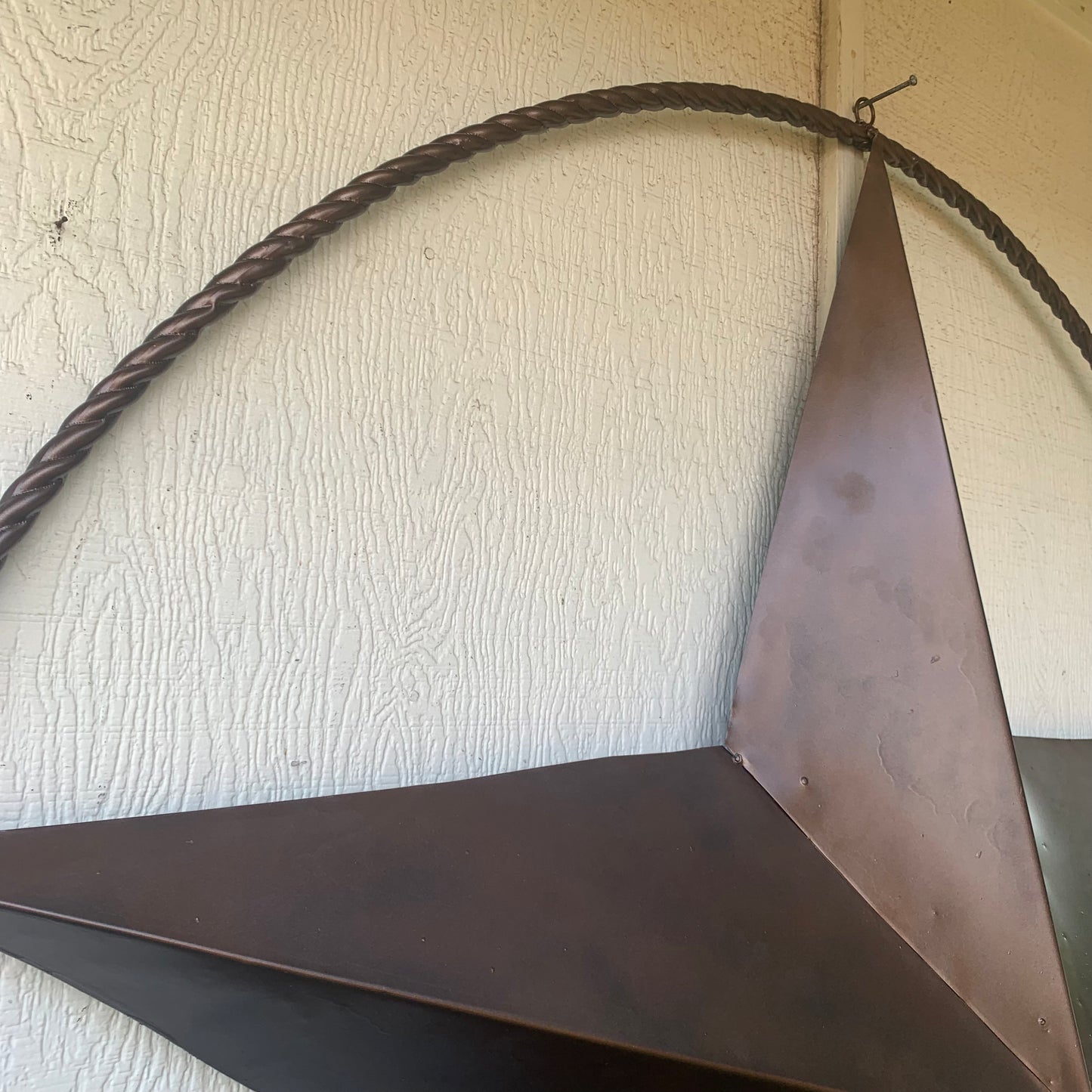 LONE STAR 60" BARN STAR METAL RUSTIC  BRONZE VINTAGE COPPER WALL ART WESTERN HOME DECOR HANDMADE NEW EH10524