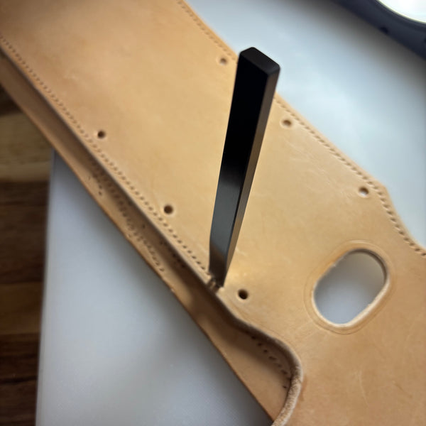 7" LONESTAR VEG TAN  LEATHER POUCH EXTRA LARGE  BELT LOOP HOLSTER CELL PHONE CASE UNIVERSAL OVERSIZE -- FREE SHIPPING