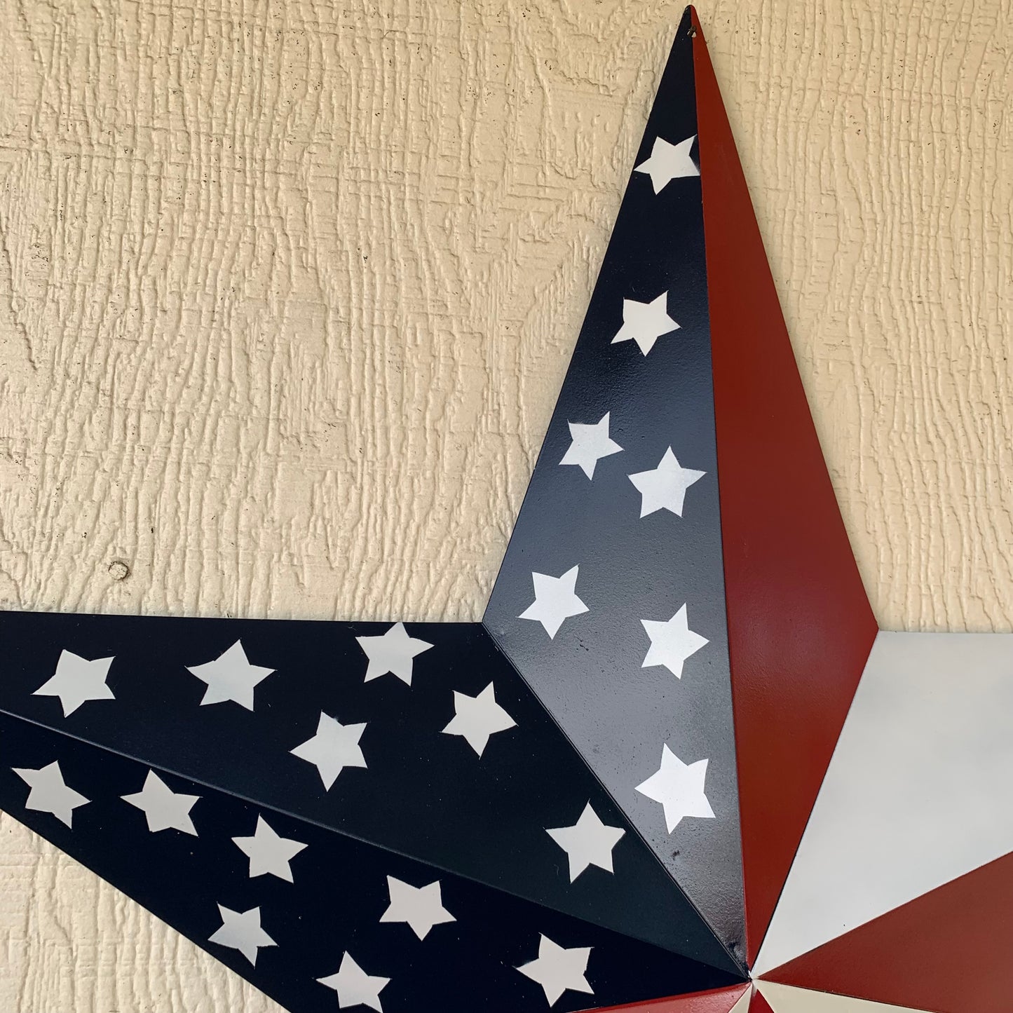 USA FLAG STAR STYLE# 5 RED WHITE & BLUE AMERICANA METAL BARN STAR WALL ART HANDMADE TO ORDER NEW #EH13380