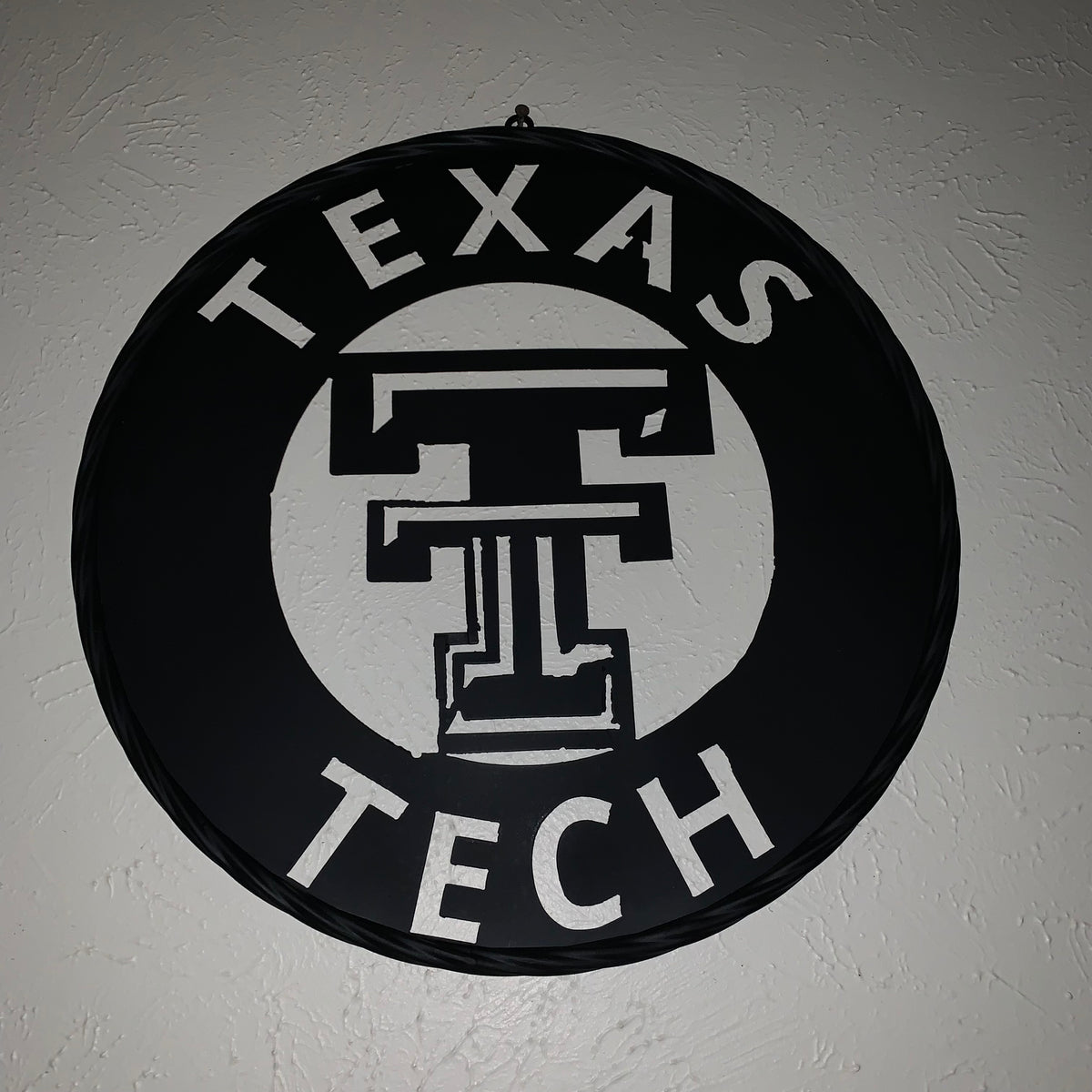 12",18",24",32",36" TEXAS TECH RUSTIC BLACK CUSTOM METAL VINTAGE CRAFT TEAM SIGN HANDMADE TO ORDER