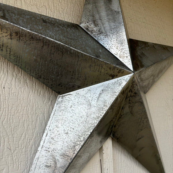 UNFINISHED GALVANIZED BARN STAR 3" TO 120" METAL WALL ART WESTERN HOME  DECOR HANDMADE #EH10418