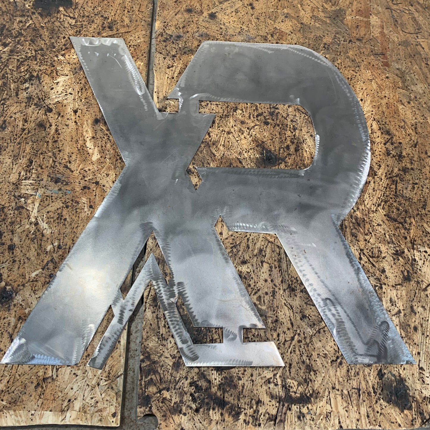 #EH11299 CUSTOM NAME XR ROOFING STYLE SIGN RED,WHITE & BLUE TEXAS FLAG LOGO HANDMADE