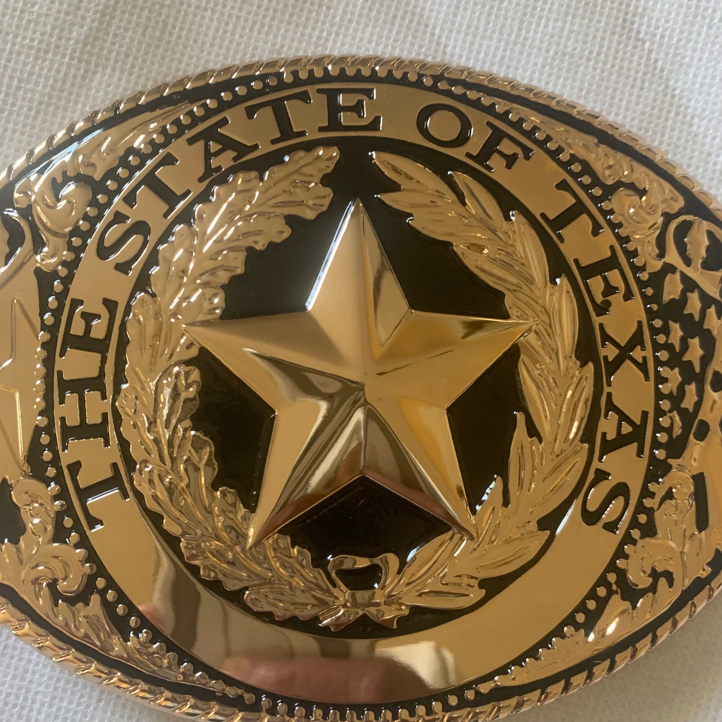 LONESTAR STATE ROSE GOLD STAR BELT BUCKLE LARGE WESTERN BUCKLE FASHION ART NEW #EH12264