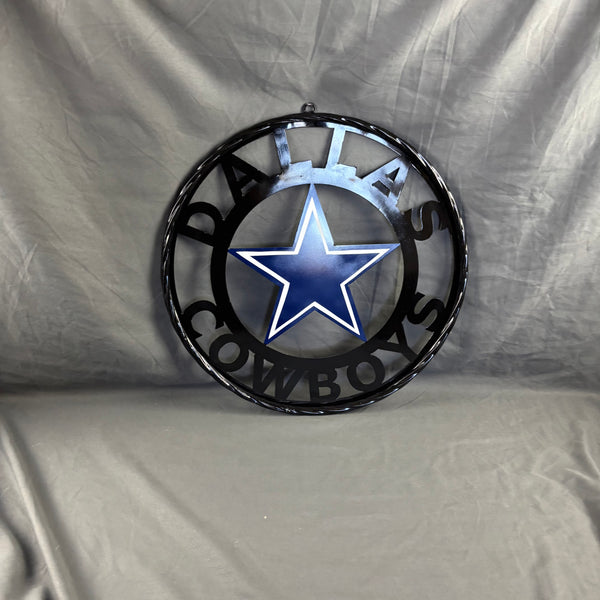 18",24",36" DALLAS COWBOYS METAL WALL ART WESTERN HOME DECOR VINTAGE RUSTIC BRONZE NEW #EH12316