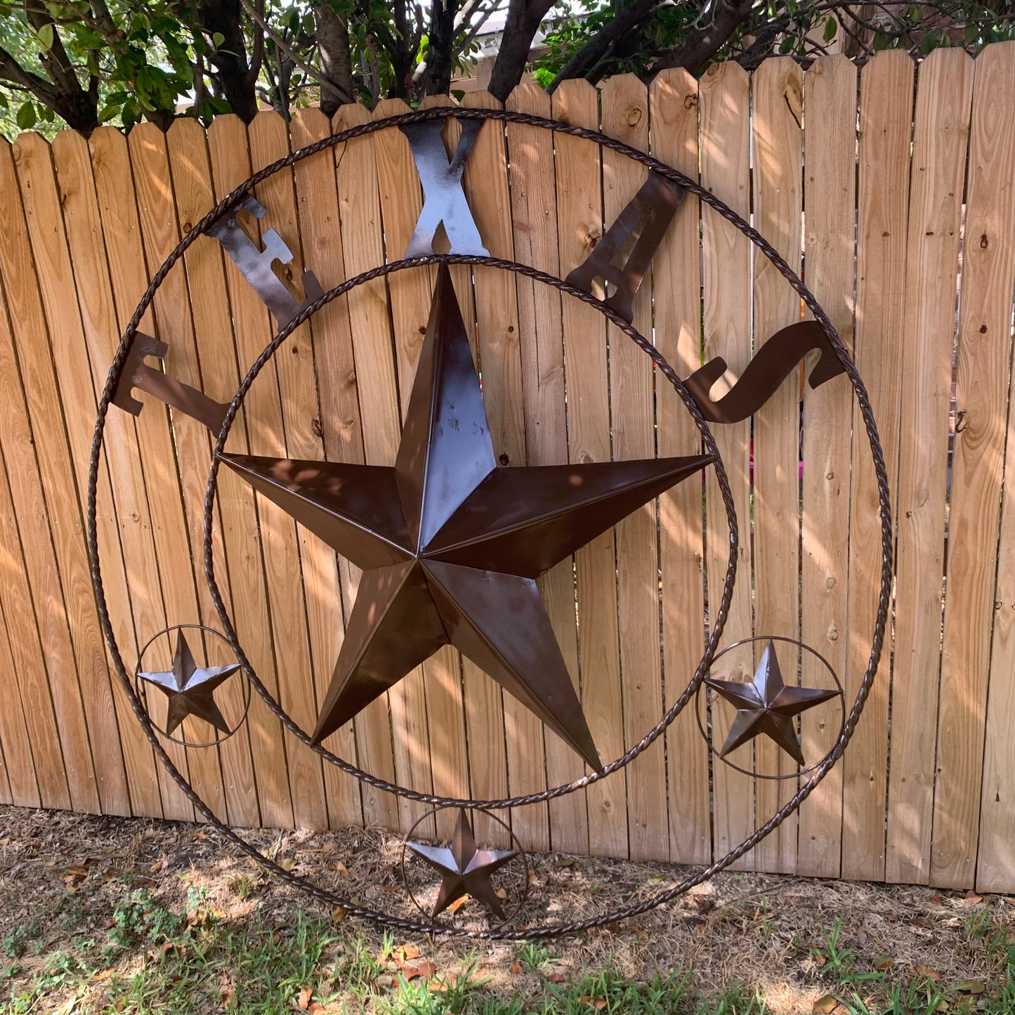 6 FOOT TEXAS LONE STAR GIANT LARGE OVERSIZE BARN STAR METAL RUSTIC BRONZE COPPER WALL ART WESTERN HOME DECOR HANDMADE NEW EH10523