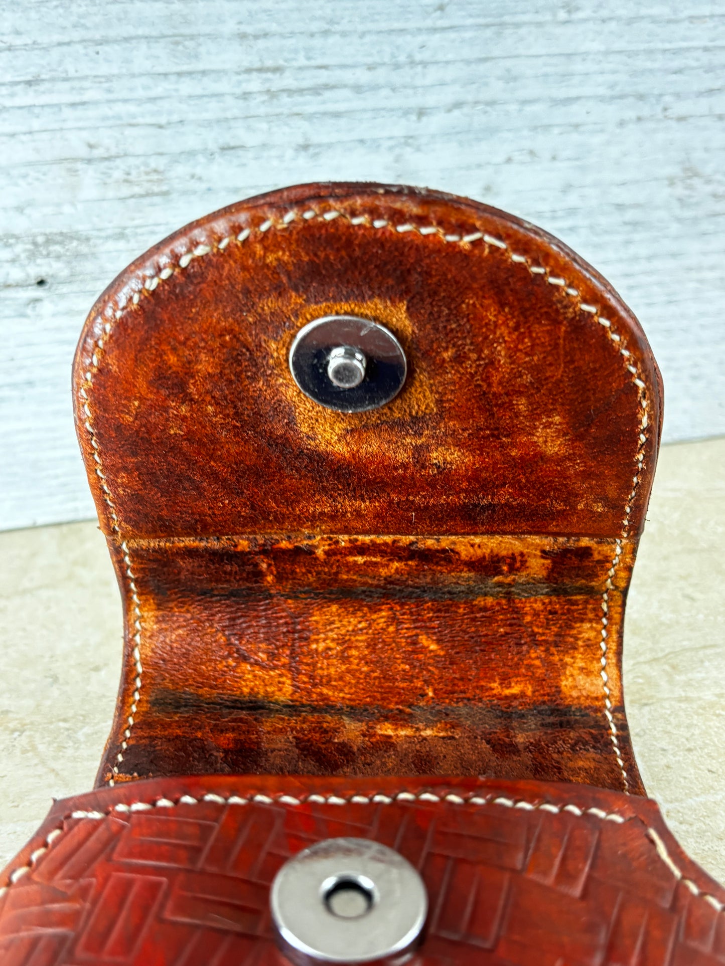7" LONE STAR LEATHER HOLSTER BROWN STAR POUCH EXTRA LARGE  BELT LOOP CLIP CELL PHONE CASE UNIVERSAL HANDMADE #EH13808