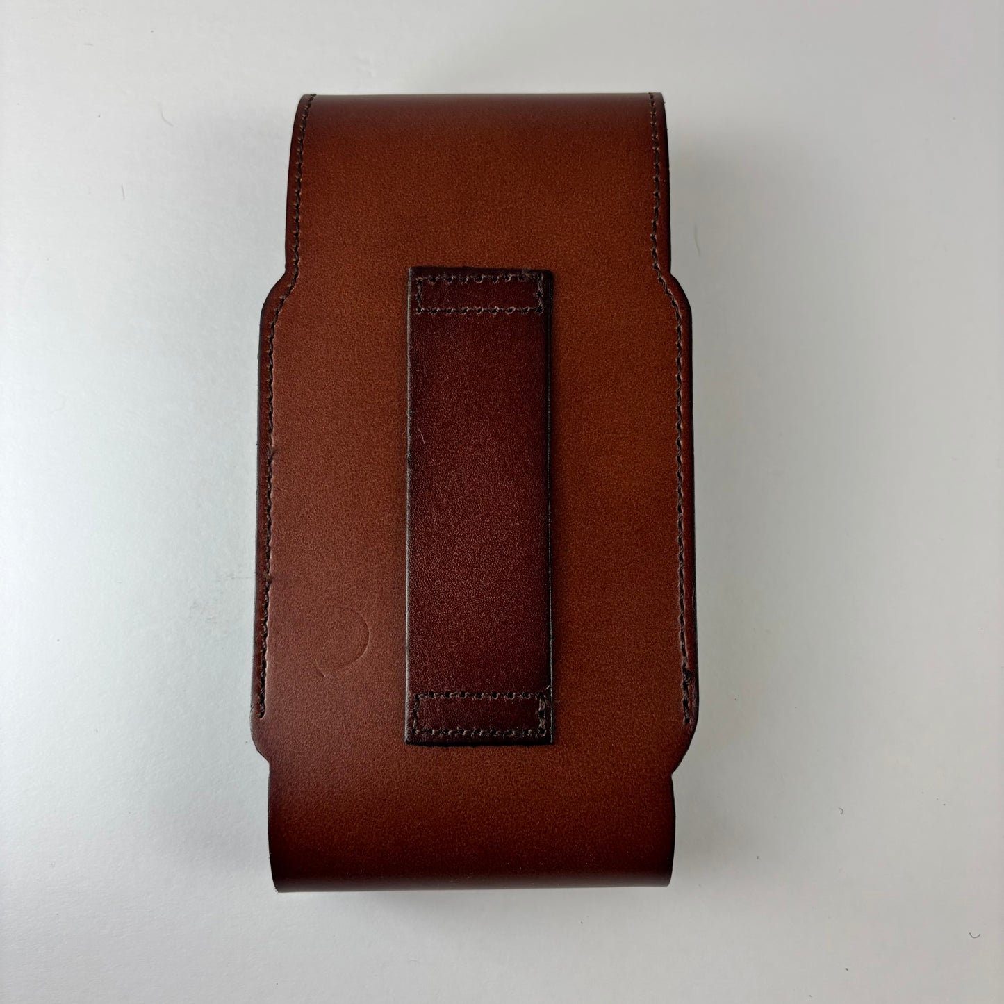 7" COWBOY PRAYER  LEATHER HOLSTER BROWN POUCH EXTRA LARGE  BELT LOOP CELL PHONE CASE UNIVERSAL OVERSIZE #EH13322