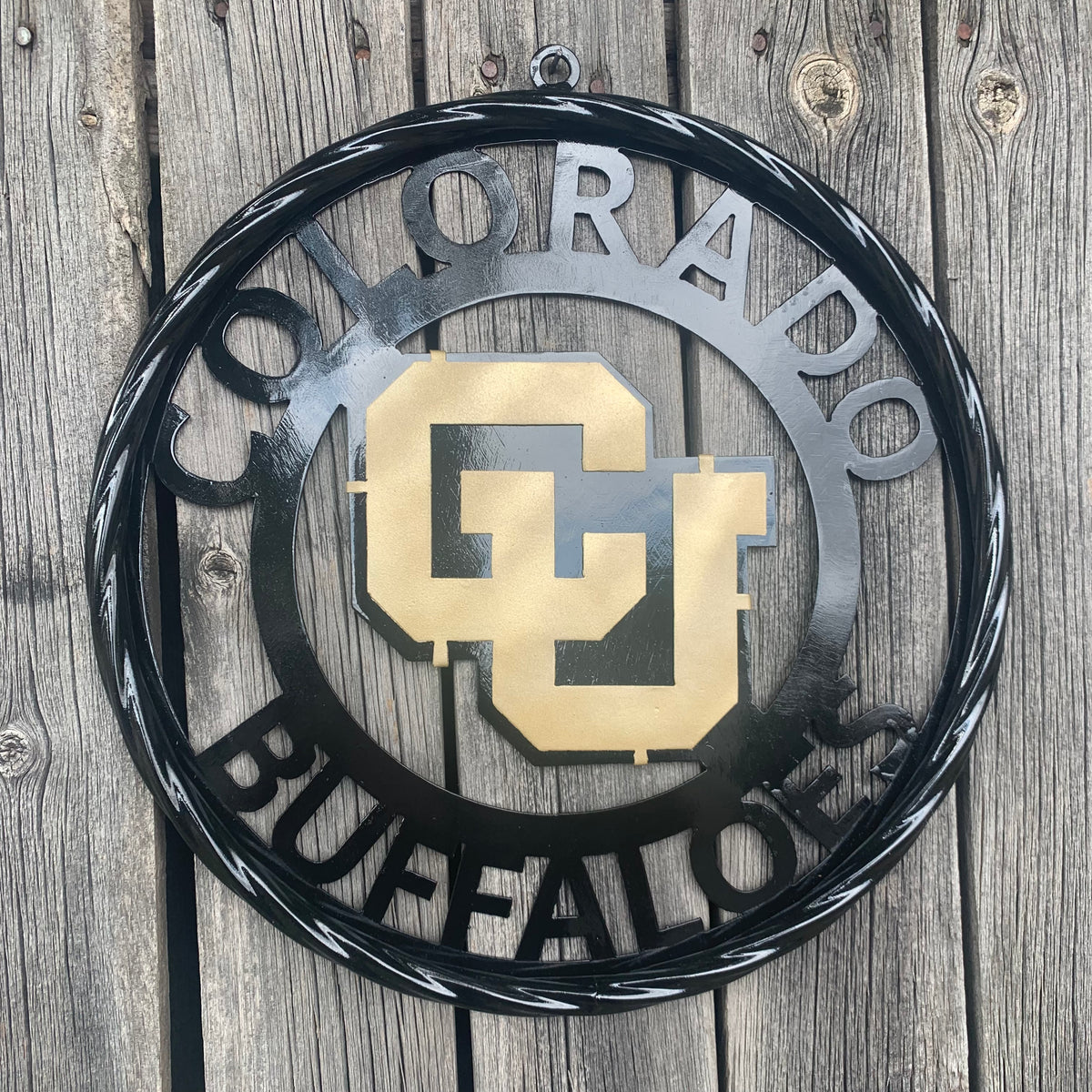 COLORADO BUFFALOES CUSTOM METAL VINTAGE CRAFT SIGN TEAM ART WESTERN HOME DECOR HANDMADE