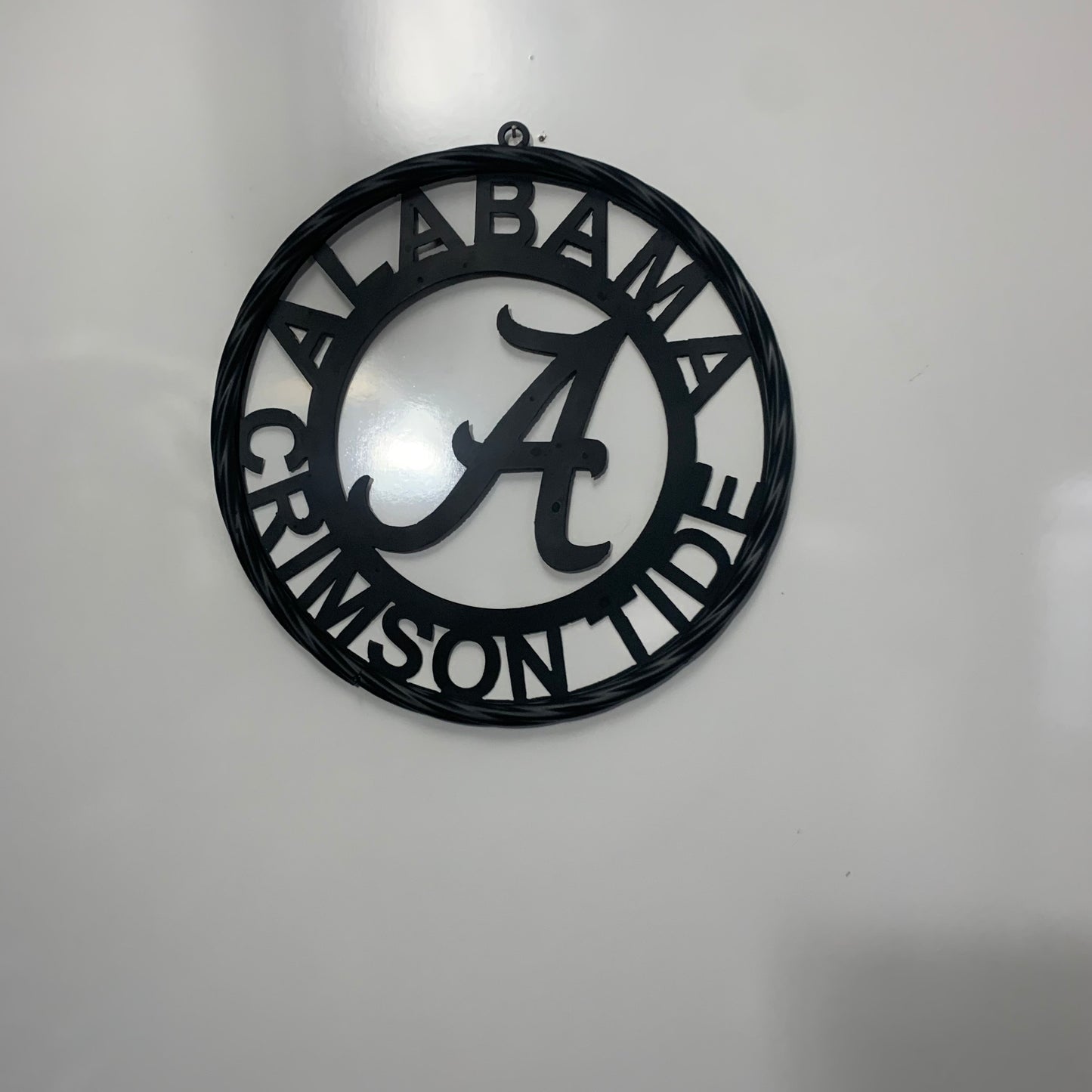 ALABAMA CRIMSON TIDE CUSTOM ALL BLACK METAL VINTAGE SIGN TEAM HANDMADE
