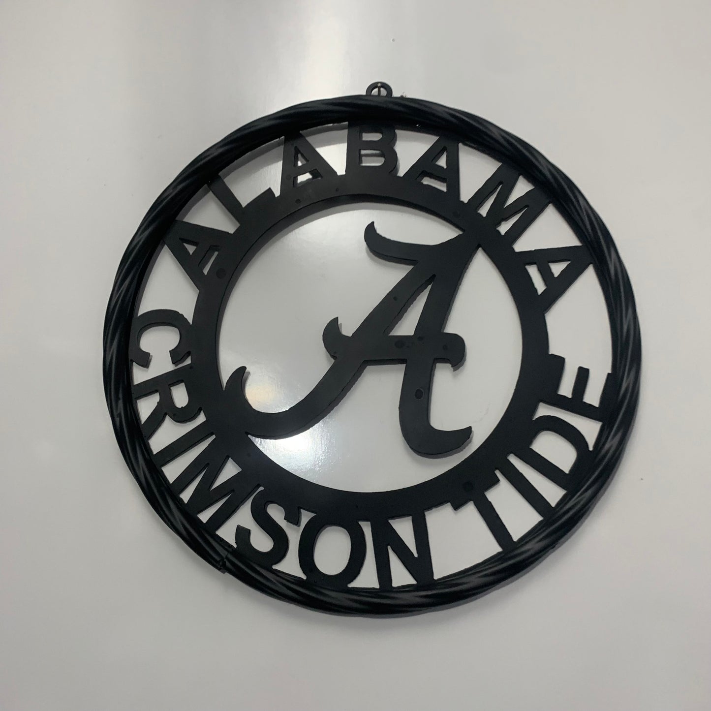 ALABAMA CRIMSON TIDE CUSTOM ALL BLACK METAL VINTAGE SIGN TEAM HANDMADE