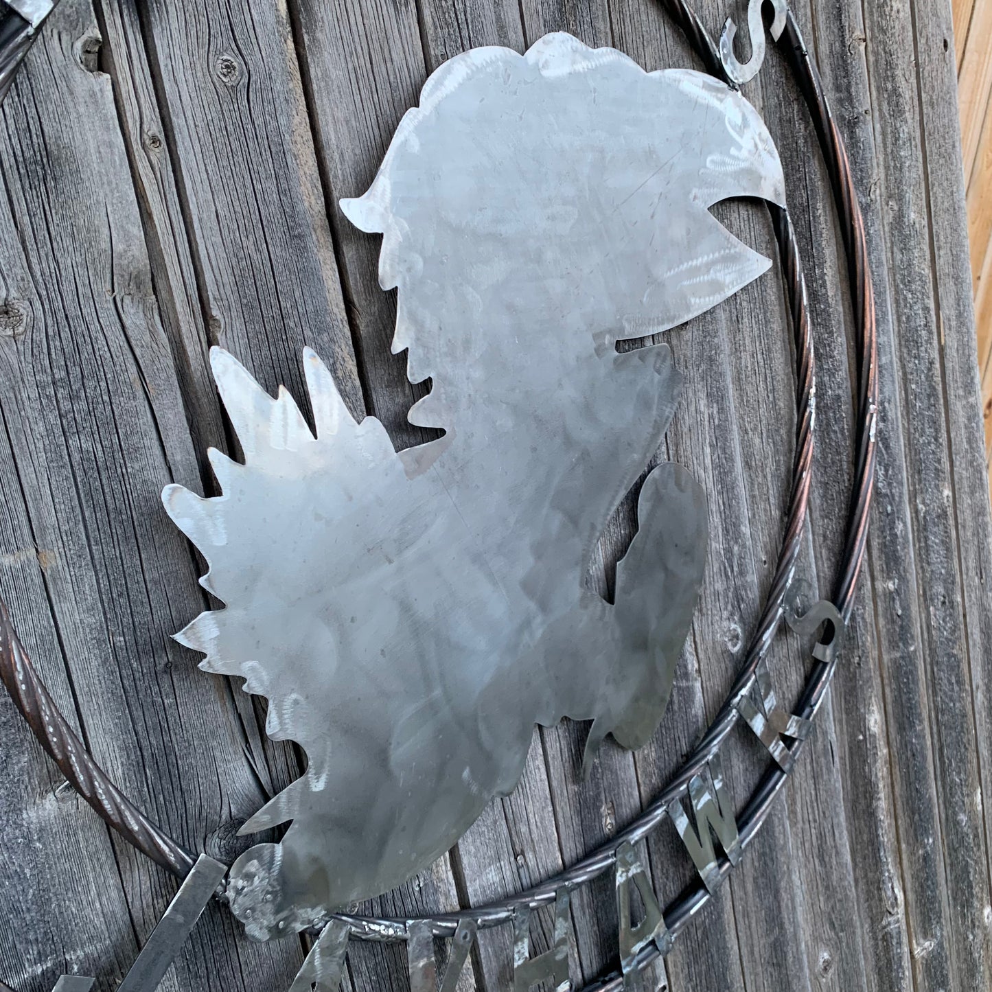 KANSAS JAYHAWKS RAW CUSTOM METAL VINTAGE CRAFT SIGN UNPAINTED TEAM HANDMADE