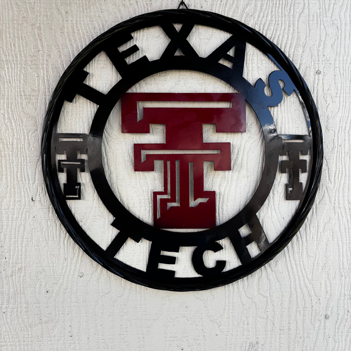 TEXAS TECH CUSTOM METAL VINTAGE CRAFT SIGN WESTERN HOME DECOR HANDMADE 12",18",24",32",36"