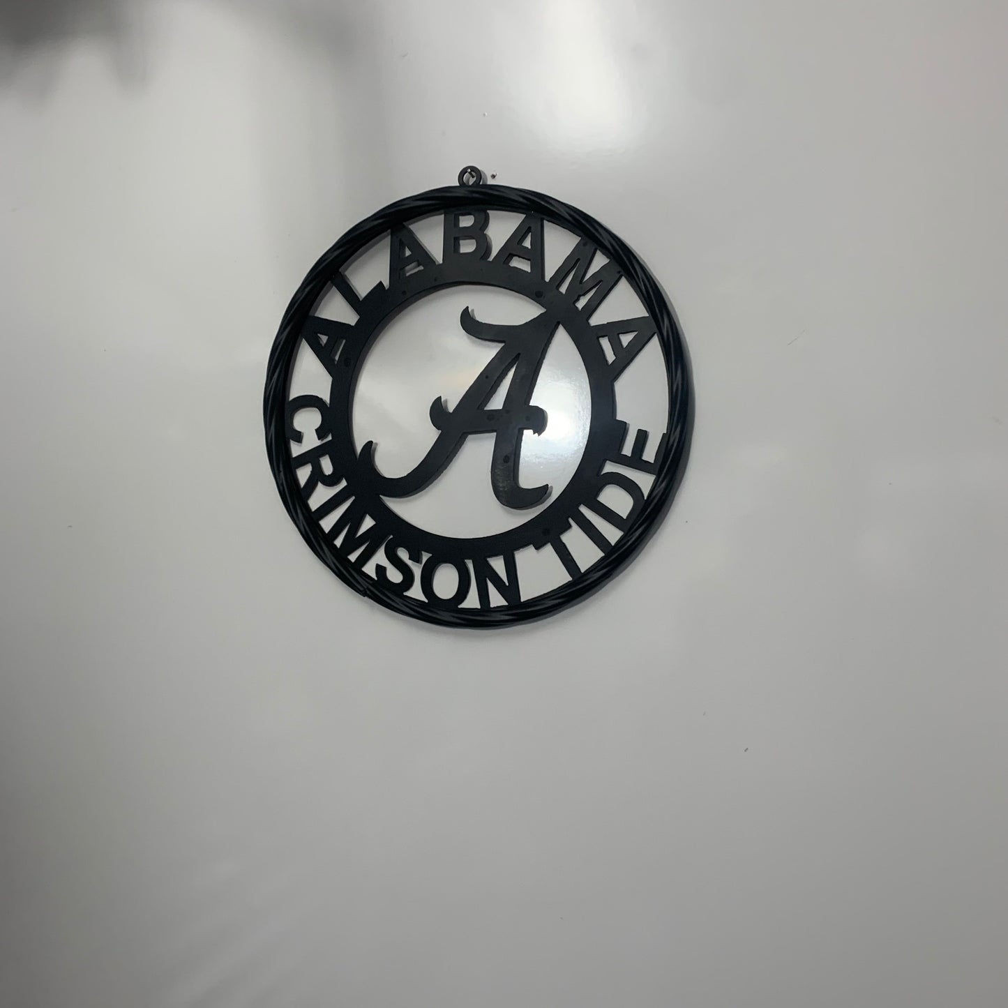 ALABAMA CRIMSON TIDE CUSTOM ALL BLACK METAL VINTAGE SIGN TEAM HANDMADE