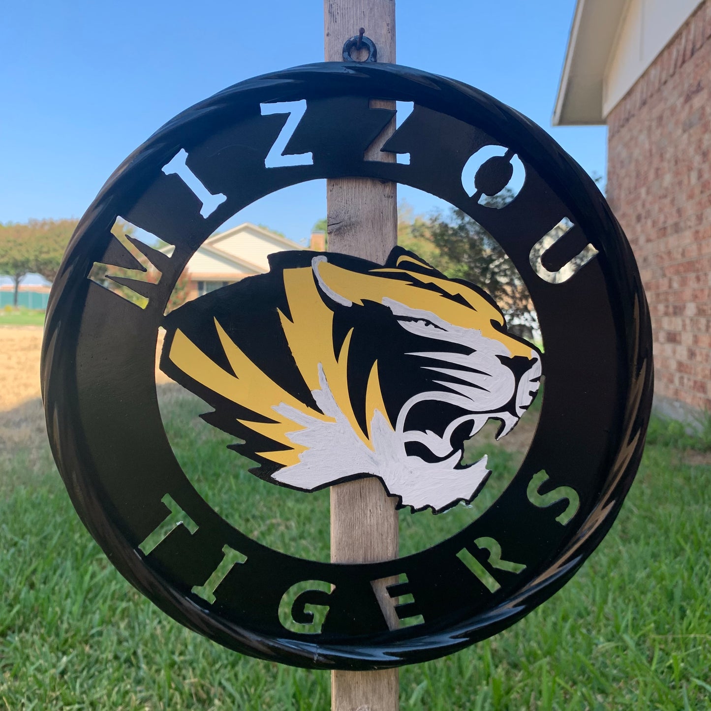 12", 18", 24", 32" MIZZOU TIGERS MISSOURI CUSTOM METAL VINTAGE CRAFT TEAM SIGN HANDMADE