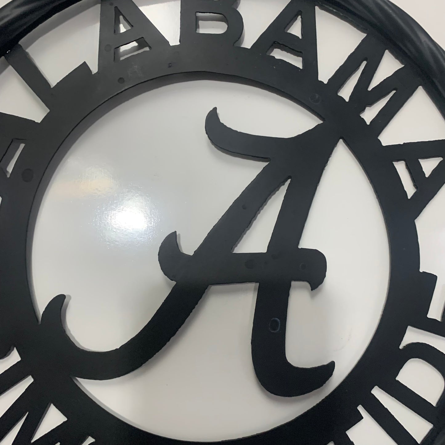 ALABAMA CRIMSON TIDE CUSTOM ALL BLACK METAL VINTAGE SIGN TEAM HANDMADE