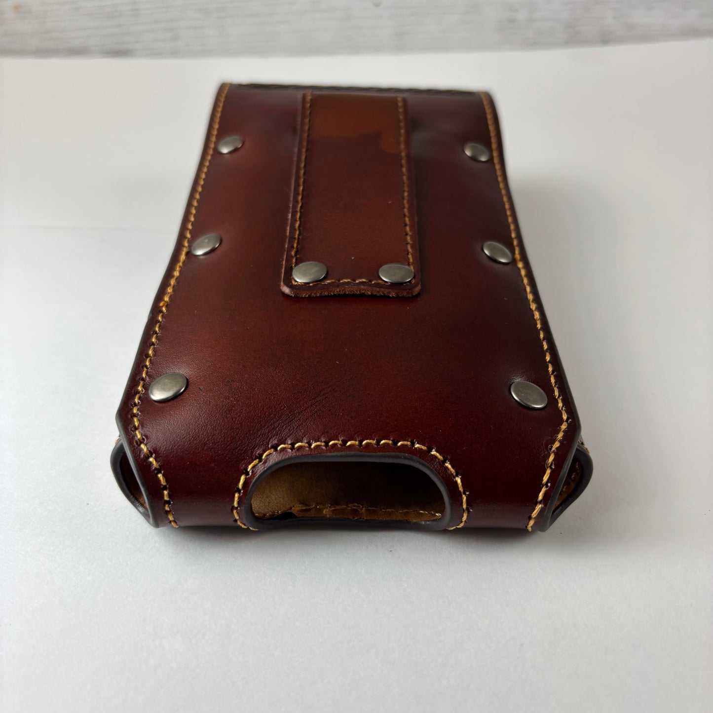 7" PLAIN FLORAL LEATHER HOLSTER BROWN STAR POUCH EXTRA LARGE  BELT LOOP CELL PHONE CASE UNIVERSAL OVERSIZE