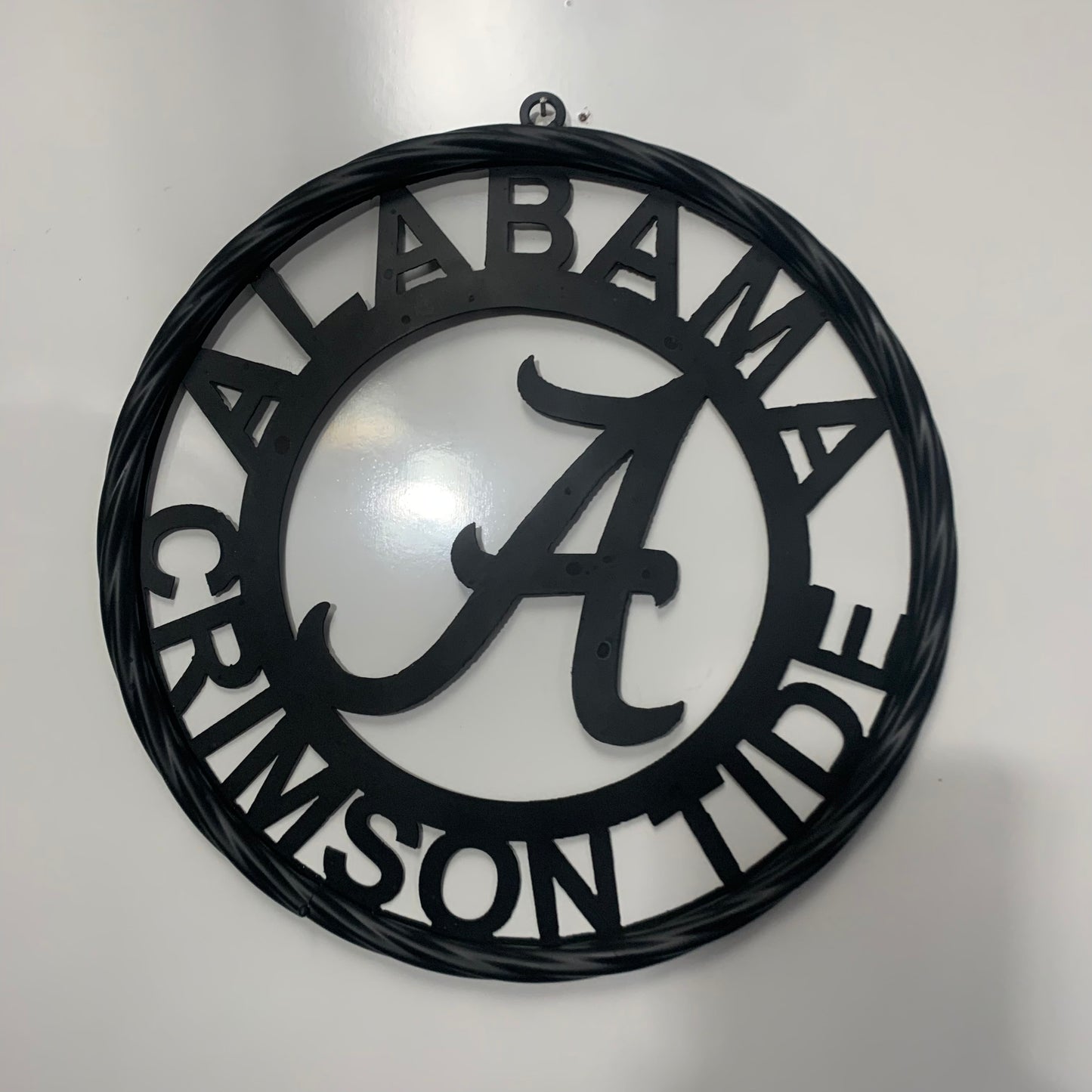 ALABAMA CRIMSON TIDE CUSTOM ALL BLACK METAL VINTAGE SIGN TEAM HANDMADE