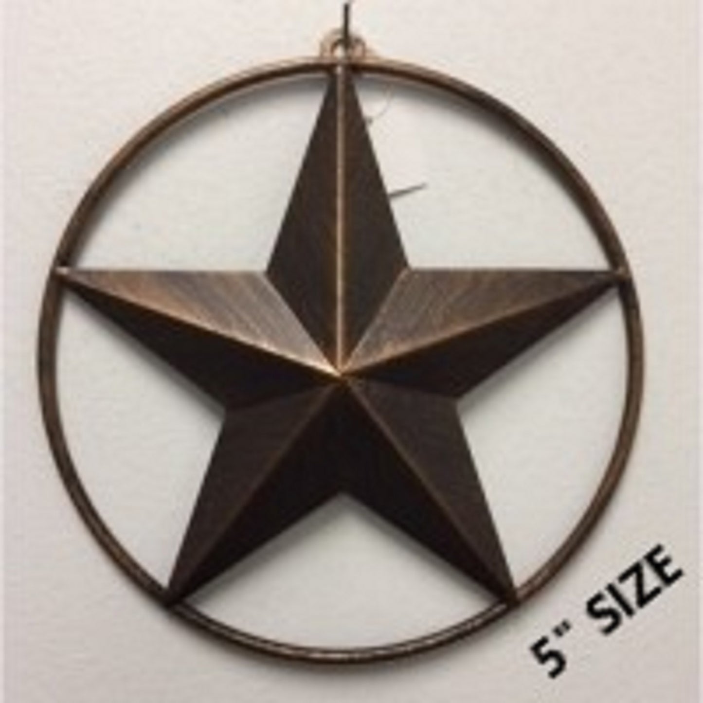 SOLID RING BARN STAR 3",4",6",9",12" METAL LONE STAR WESTERN HOME DECOR HANDMADE-#EH10026