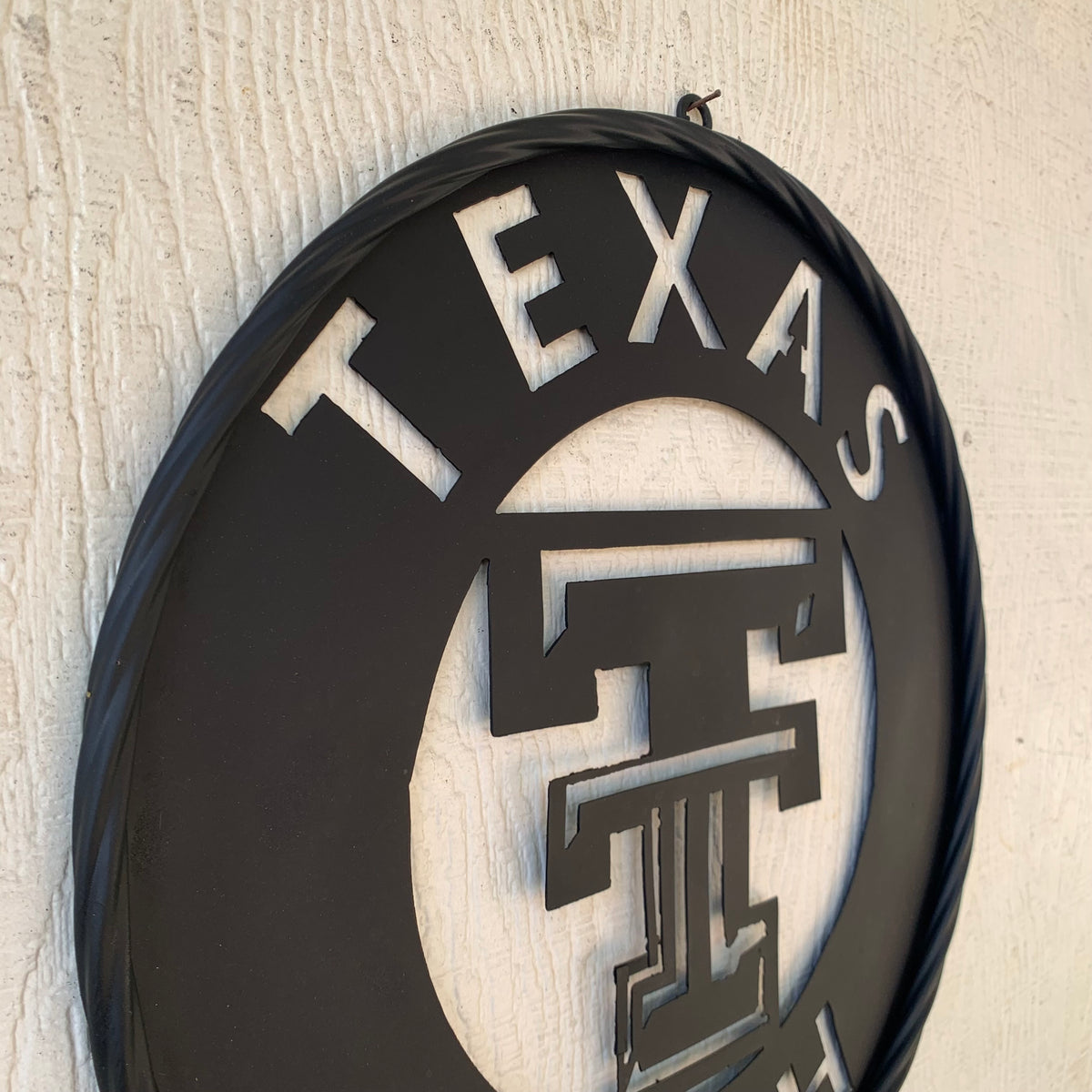 12",18",24",32",36" TEXAS TECH RUSTIC BLACK CUSTOM METAL VINTAGE CRAFT TEAM SIGN HANDMADE TO ORDER