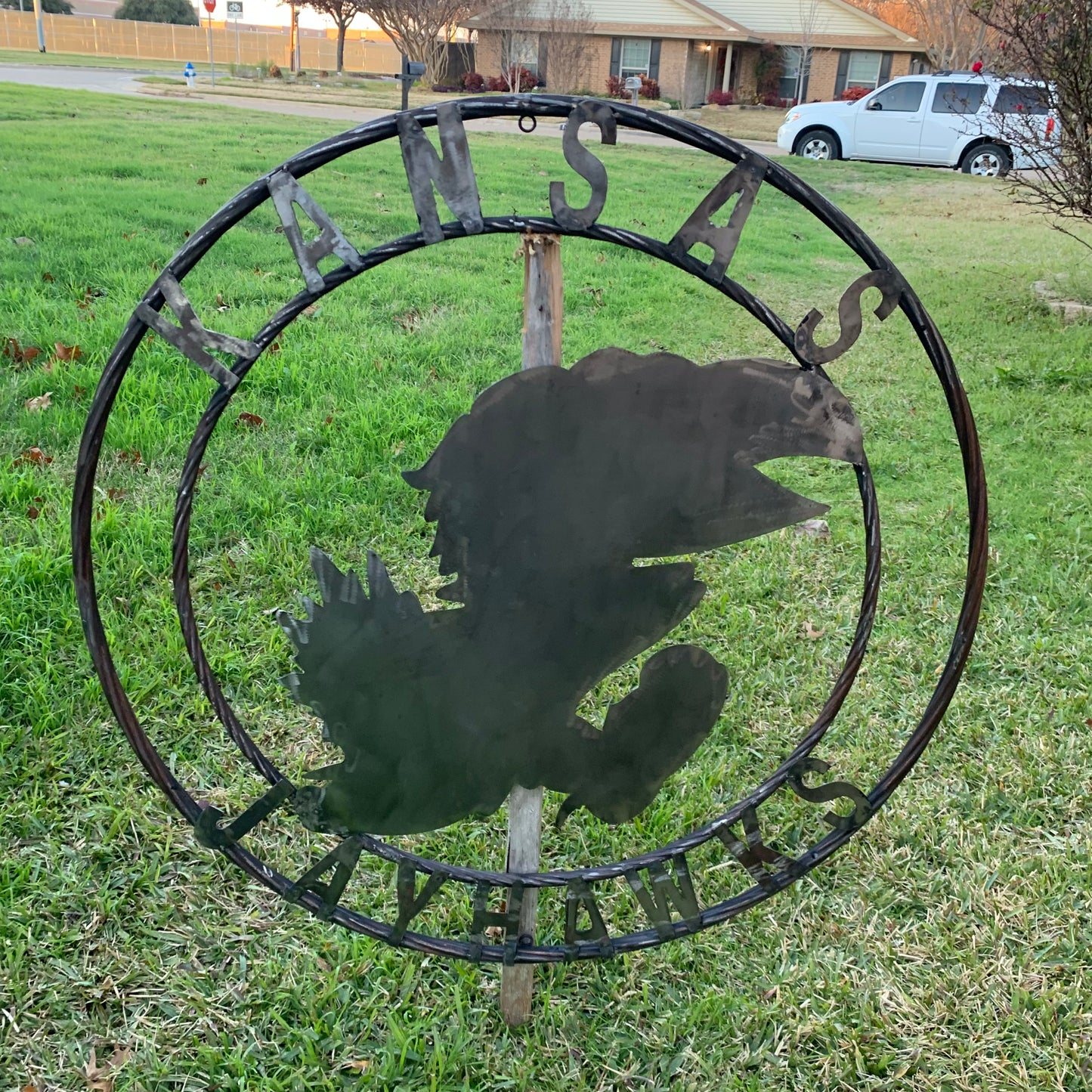 KANSAS JAYHAWKS RAW CUSTOM METAL VINTAGE CRAFT SIGN UNPAINTED TEAM HANDMADE
