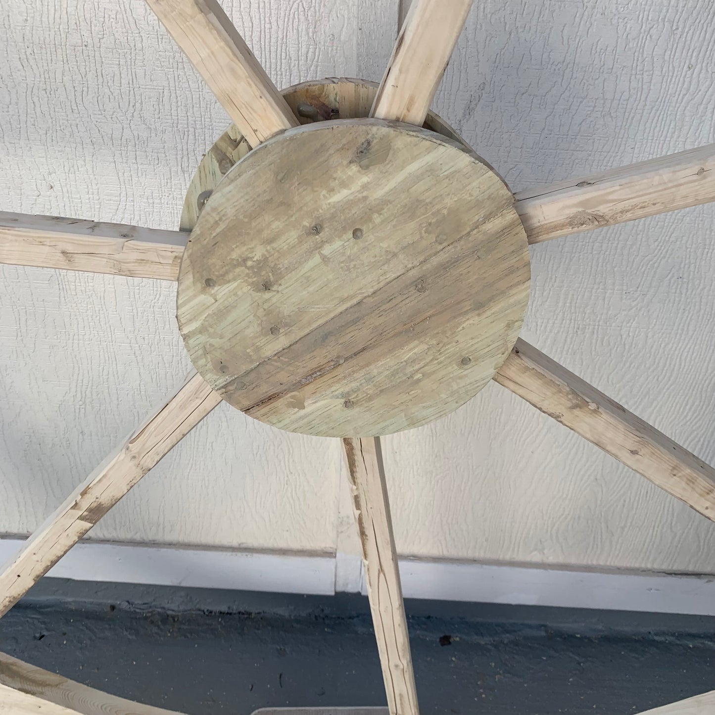 40",60" WAGON WHEEL NATURAL STAIN BARN WOOD WESTERN HOME DECOR RUSTIC HANDMADE NEW