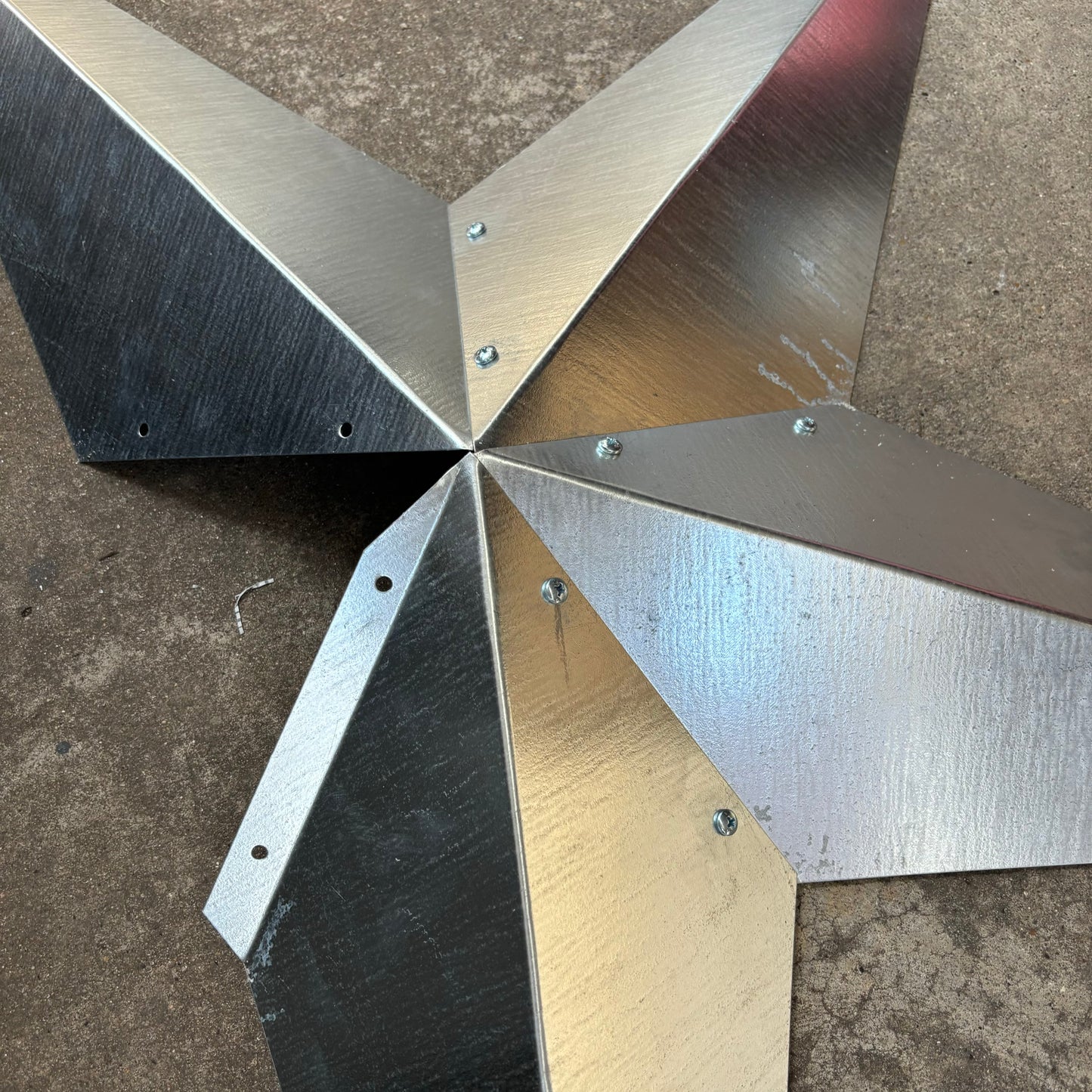 UNFINISHED GALVANIZED KIT STAR 3" TO 120" METAL BARN COUNTRY STAR WALL ART WESTERN HOME  DECOR HANDMADE #EH10418