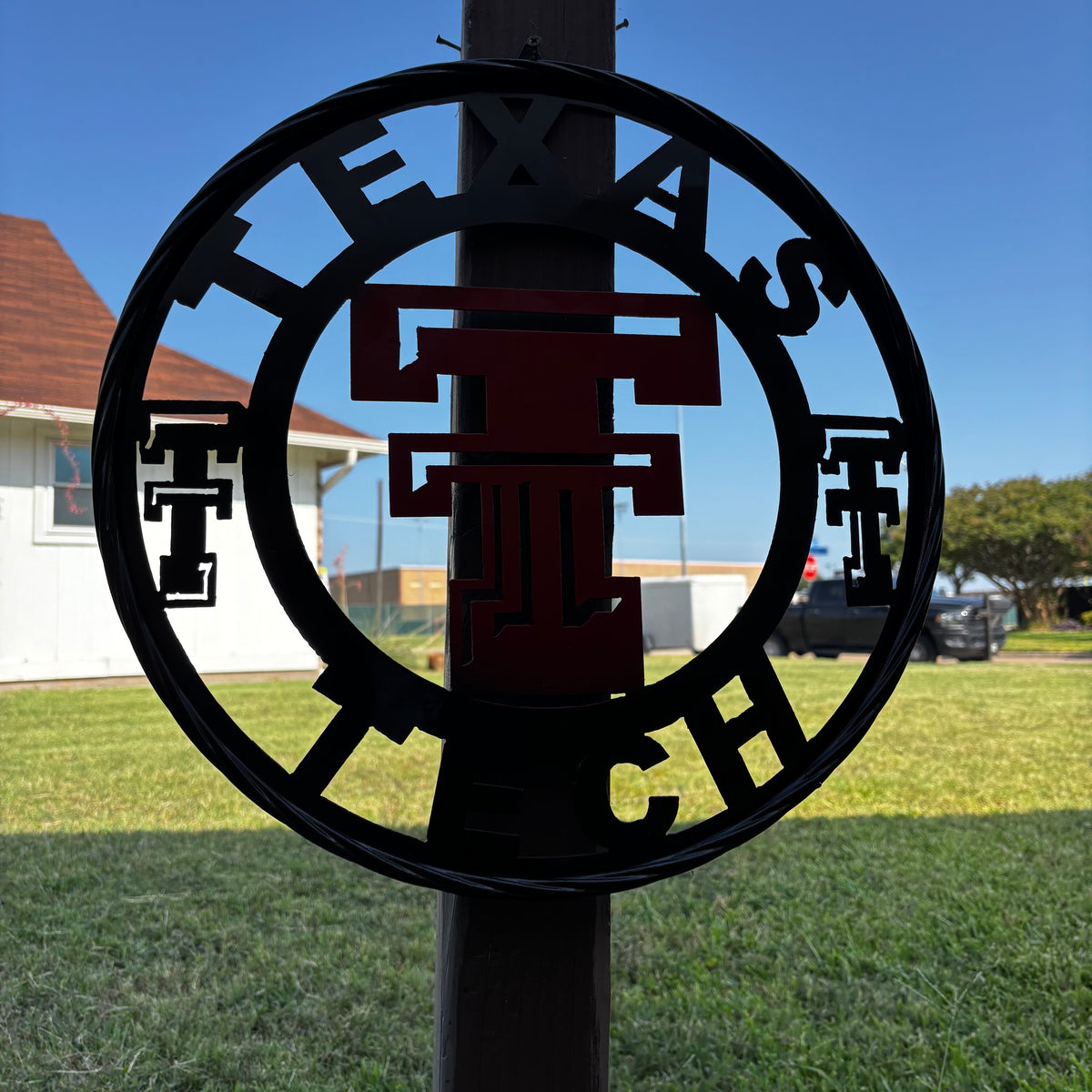 TEXAS TECH CUSTOM METAL VINTAGE CRAFT SIGN WESTERN HOME DECOR HANDMADE 12",18",24",32",36"