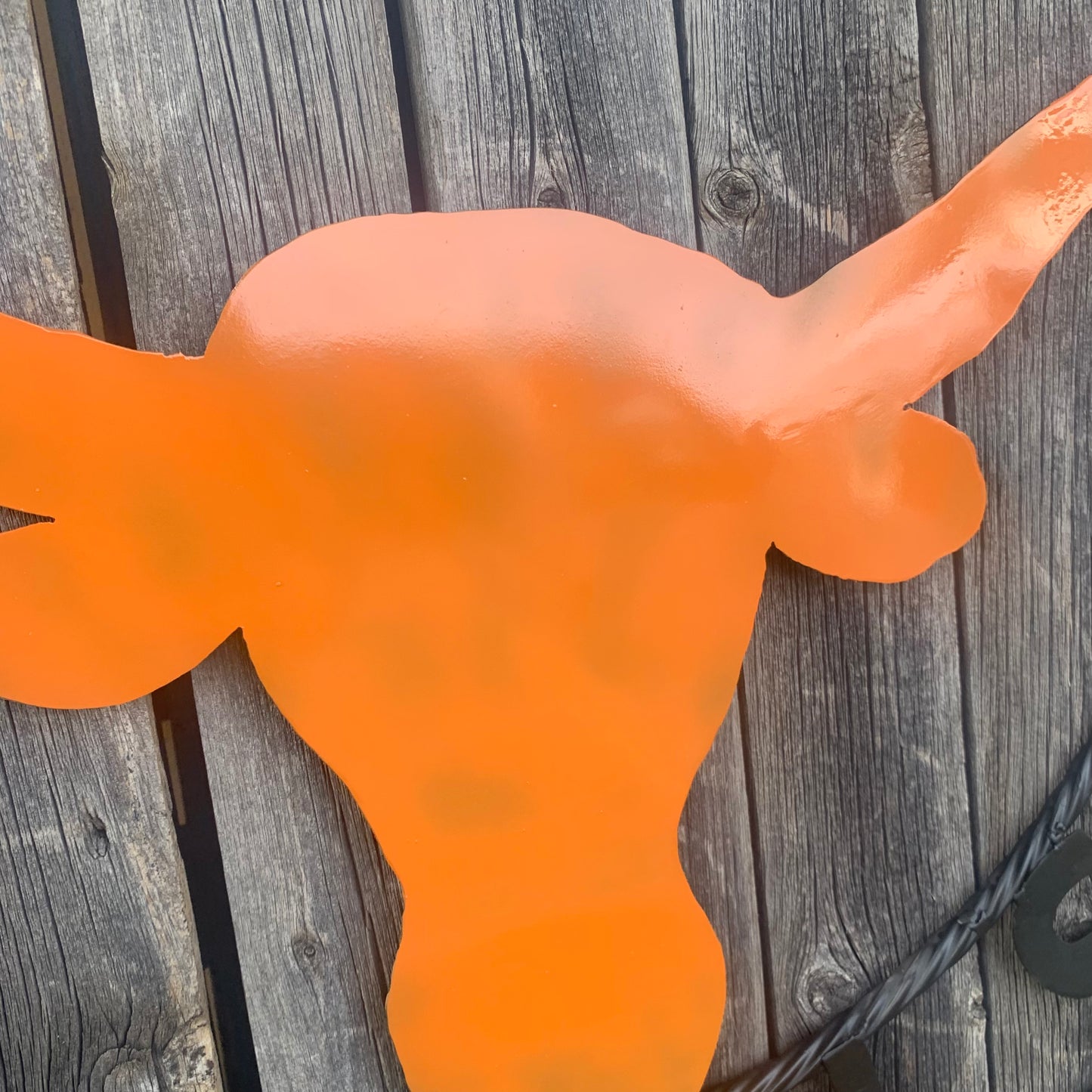 HOOKEM HORNS WITH LONE STAR TEXAS LONGHORNS HOOK EM METAL CUSTOM VINTAGE CRAFT WALL ART TEAM SIGN HANDMADE