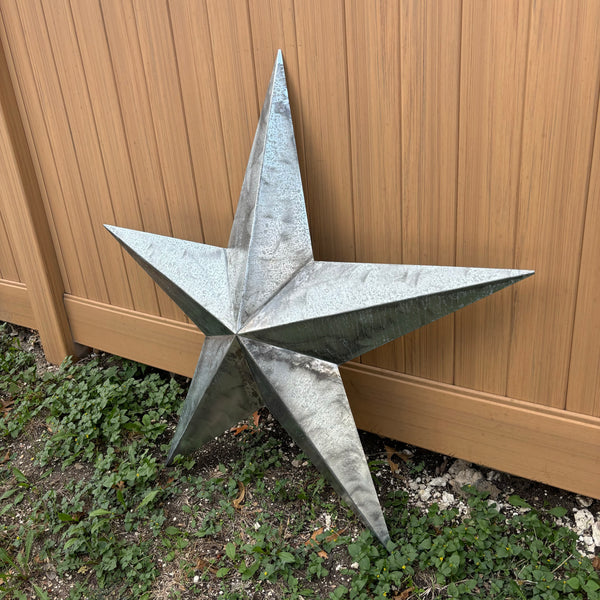 UNFINISHED GALVANIZED BARN STAR 3" TO 120" METAL WALL ART WESTERN HOME  DECOR HANDMADE #EH10418