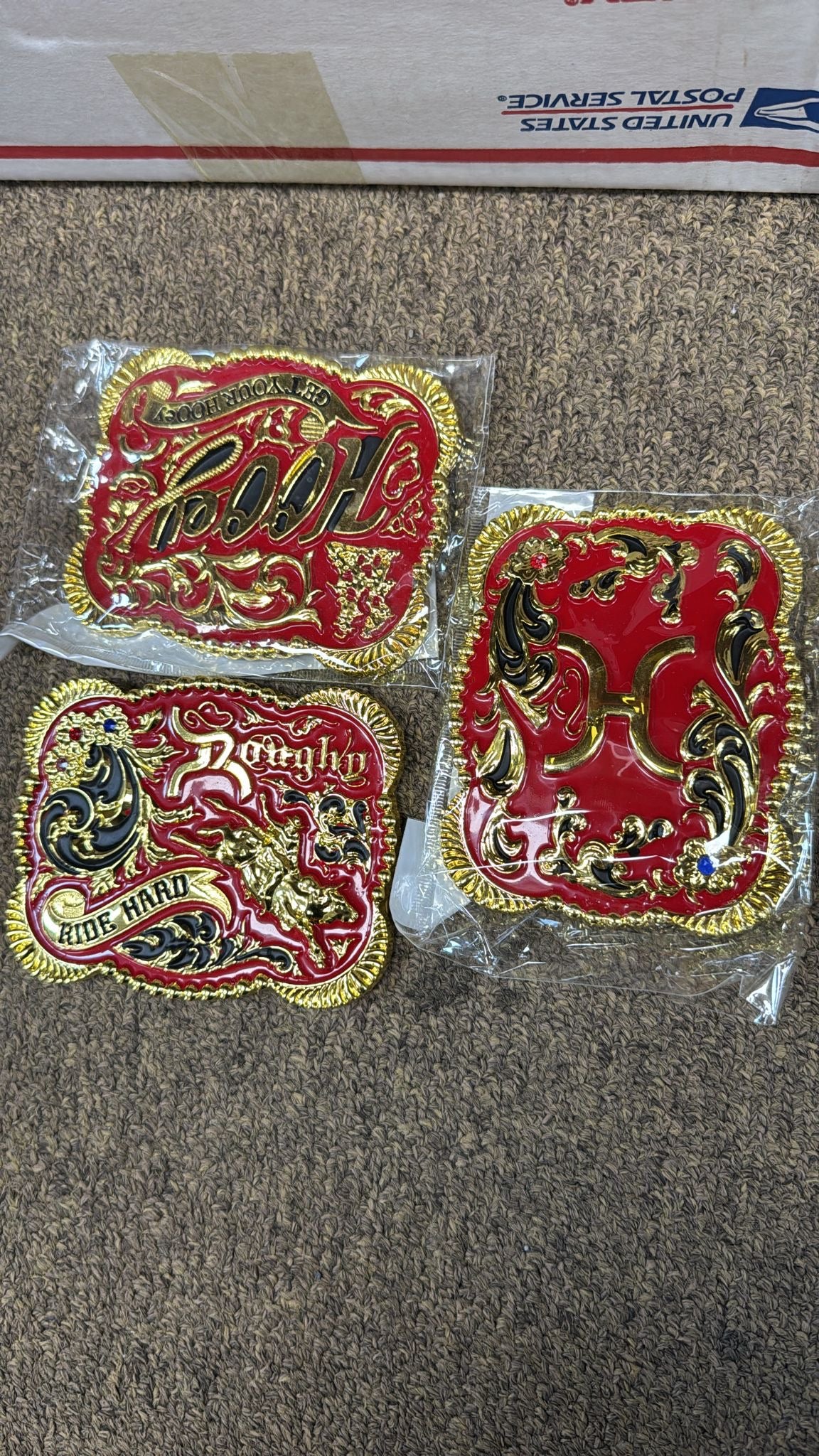 5 x 4" BELT BUCKLE MULTI STYLE  WESTERN METAL BUCKLE FASHION ART #WS