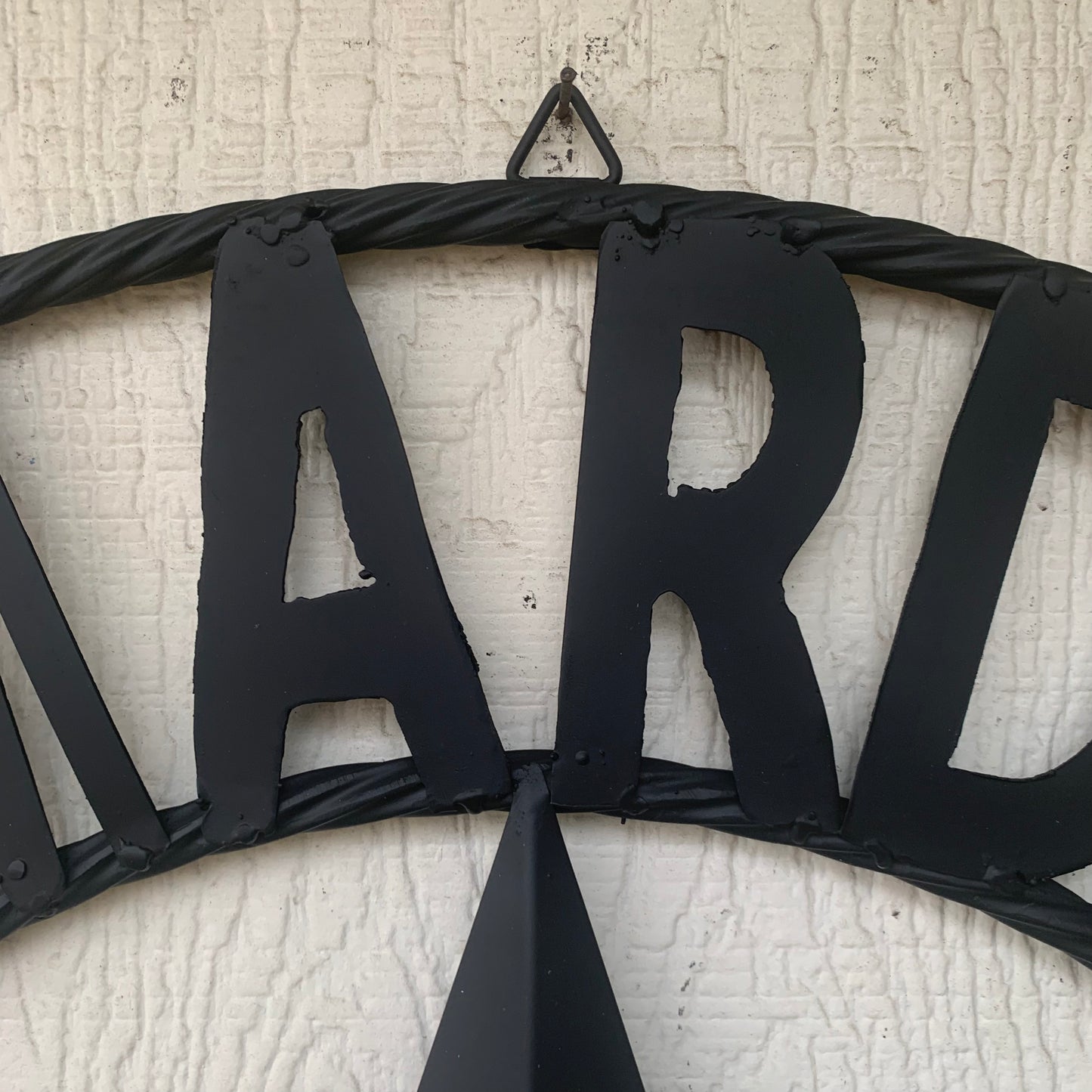 MARDENS STYLE CUSTOM NAME STAR BARN METAL STAR 3d TWISTED ROPE RING WESTERN HOME DECOR RUSTIC BLACK HANDMADE 24",32",36",50"