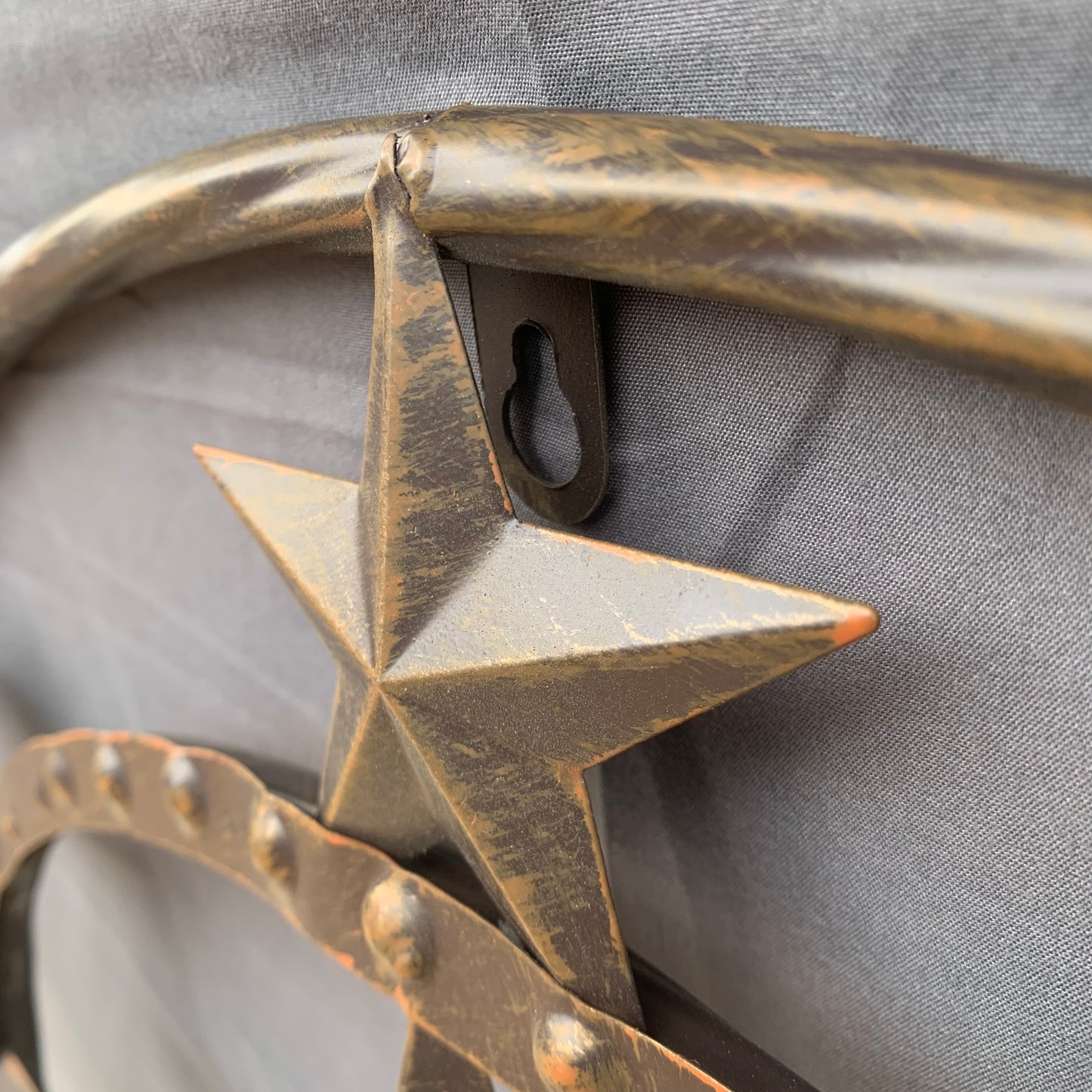 24" MULTI STAR BEADED COLIBROX BARN STAR METAL LONESTAR WESTERN HOME DECOR HANDMADE RUSTIC DARK BRONZE NEW