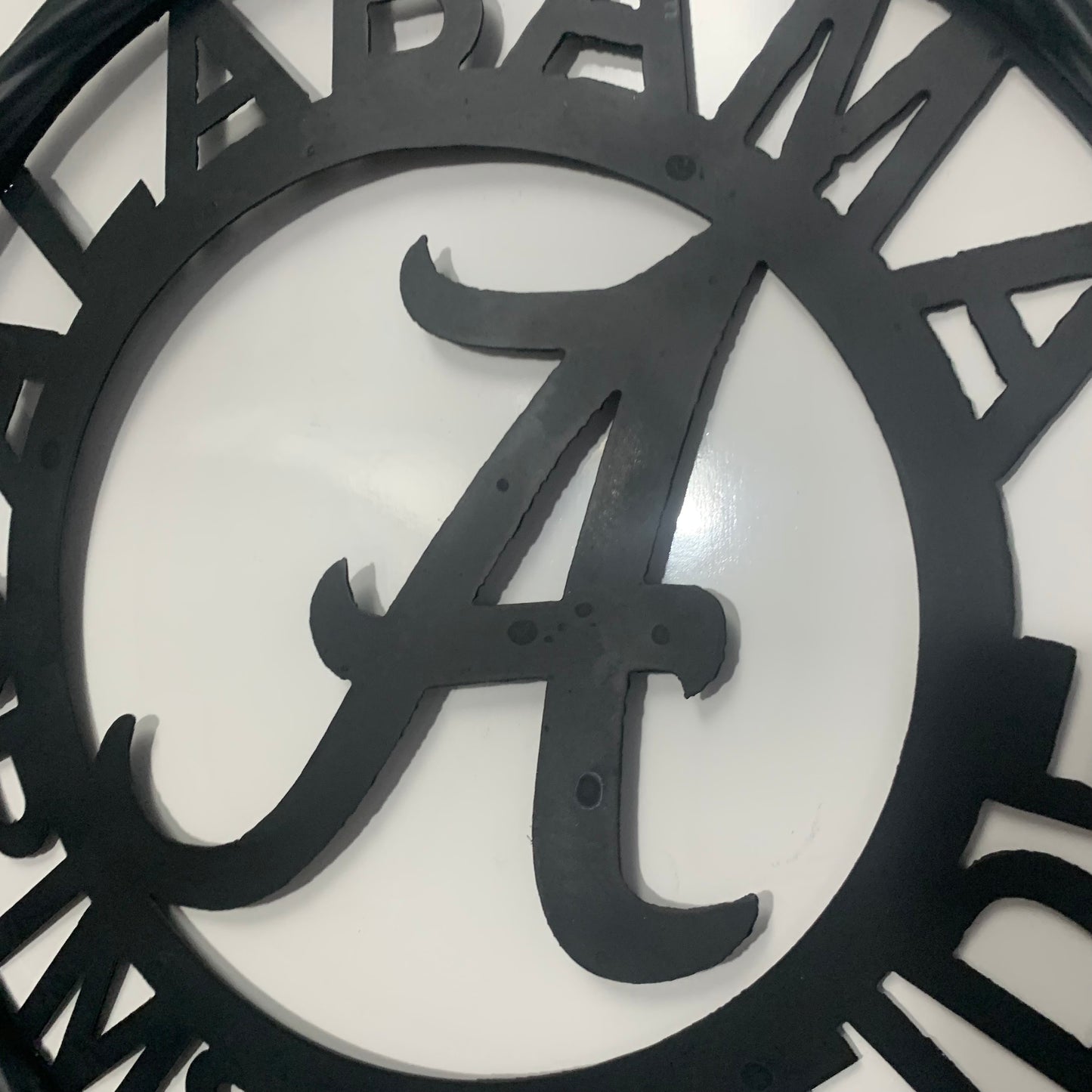 ALABAMA CRIMSON TIDE CUSTOM ALL BLACK METAL VINTAGE SIGN TEAM HANDMADE