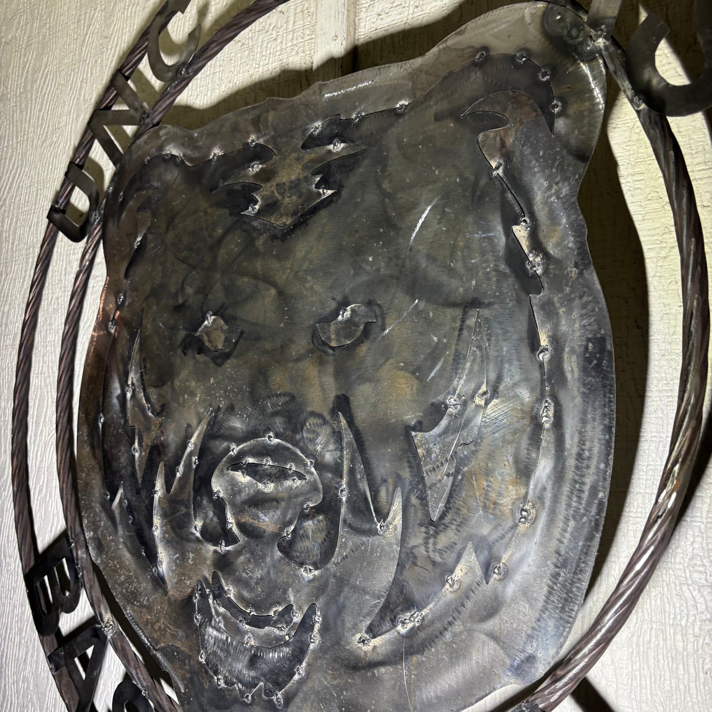 UNC BEARS CUSTOM RAW METAL NO PAINT VINTAGE CRAFT SIGN TEAM HANDMADE TO ORDER