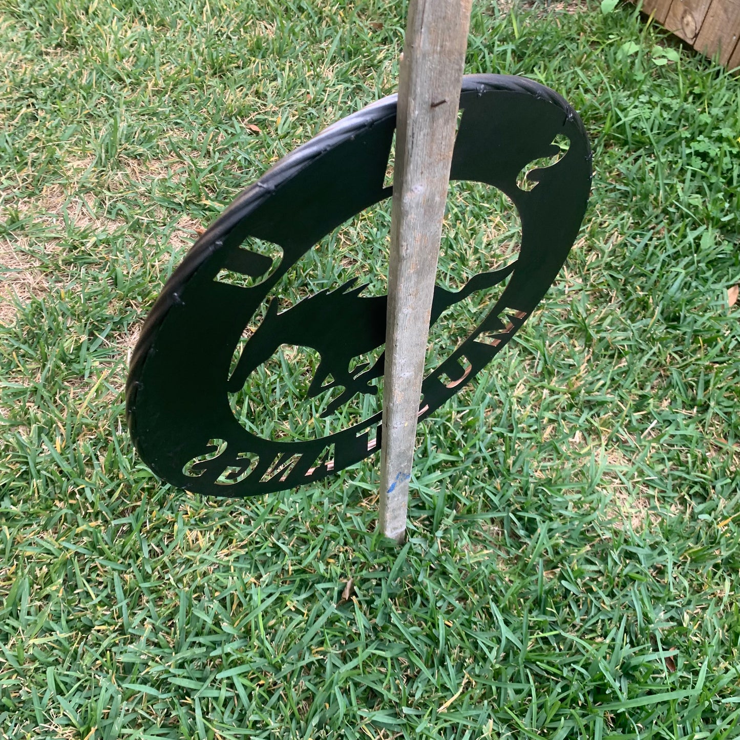 SMU MUSTANGS HAMMERED COPPER METAL CUSTOM VINTAGE CRAFT WALL ART TEAM SIGN HANDMADE