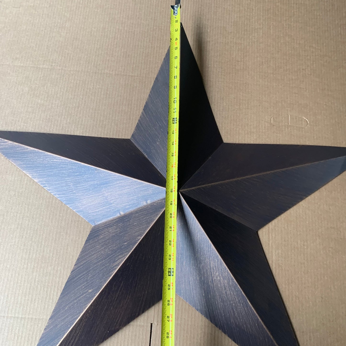 36" BARN STAR RUSTIC BRONZE 5 POINT METAL STAR OF DAVID WESTERN HOME DECOR HANDMADE NEW #EH10047