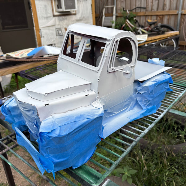 TEXAS FLAG TRUCK 20" PICKUP PATRIOTIC TRUCK RED WHITE BLUE METAL VINTAGE GARDEN ART FIGURINE WESTERN HOME DECOR HANDMADE #EH12866